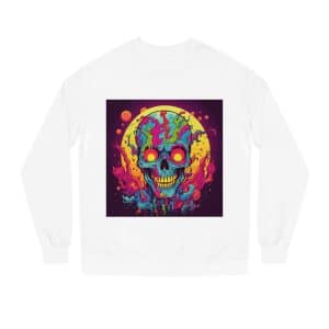 Unisex Crew Neck Sweatshirt Fantasy Skull