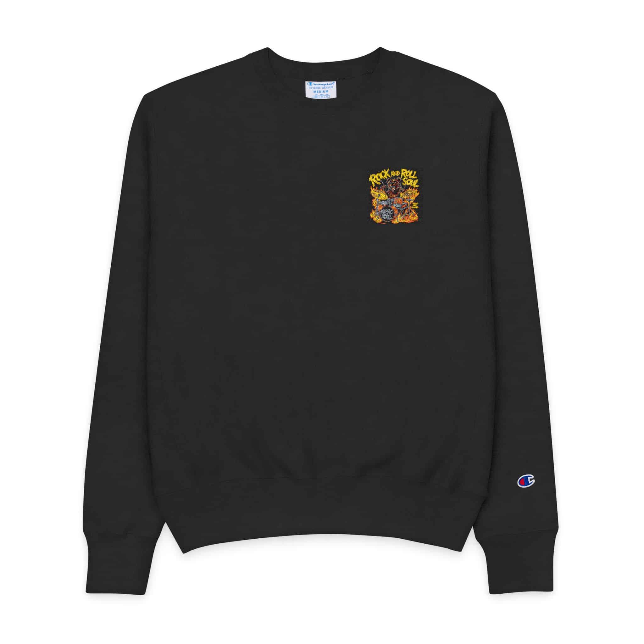 Rock and Roll Soul Copia Mens Champion Crewneck Sweatshirt