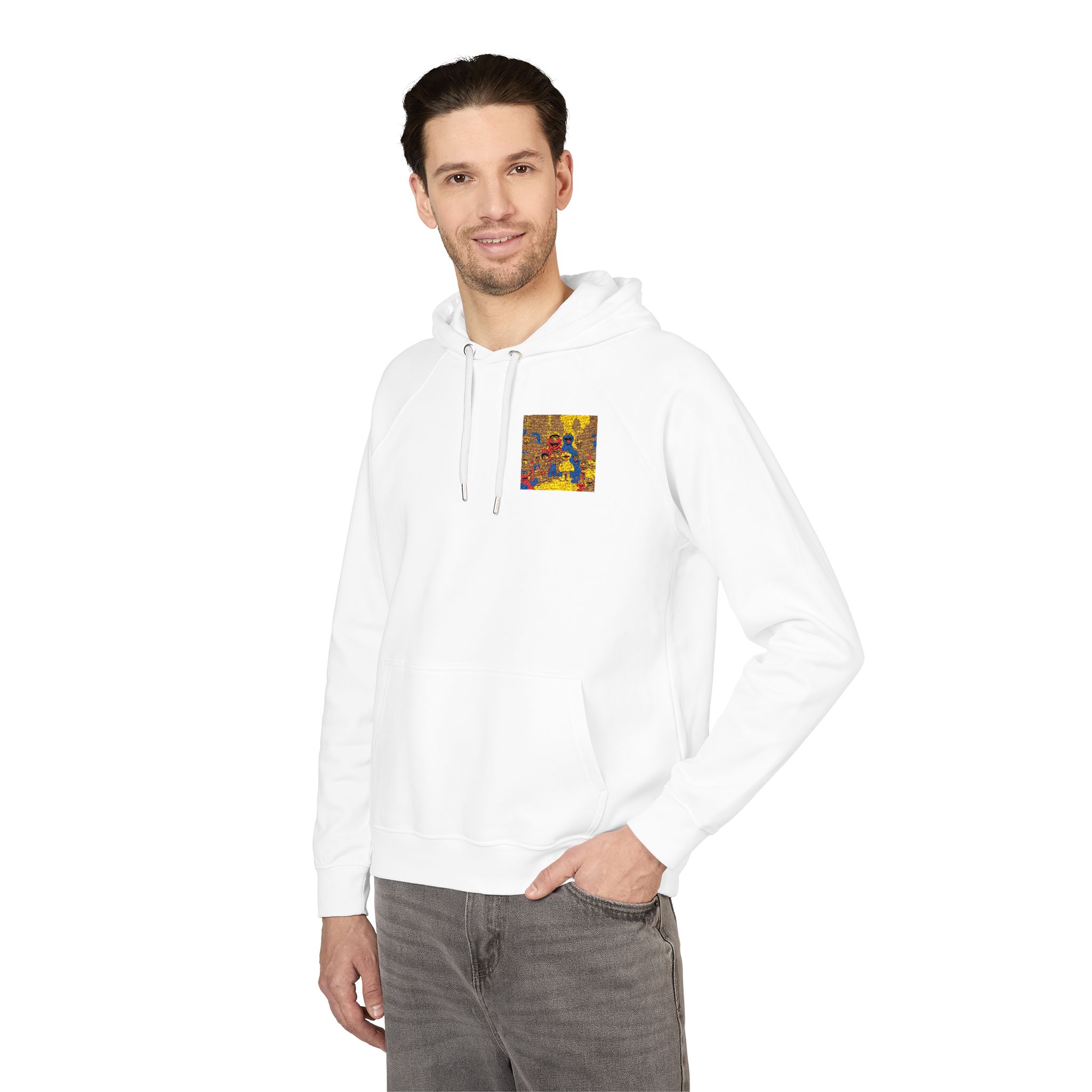The Muppets V3 Unisex Eco Raglan Hoodie Embroidery - Image 4