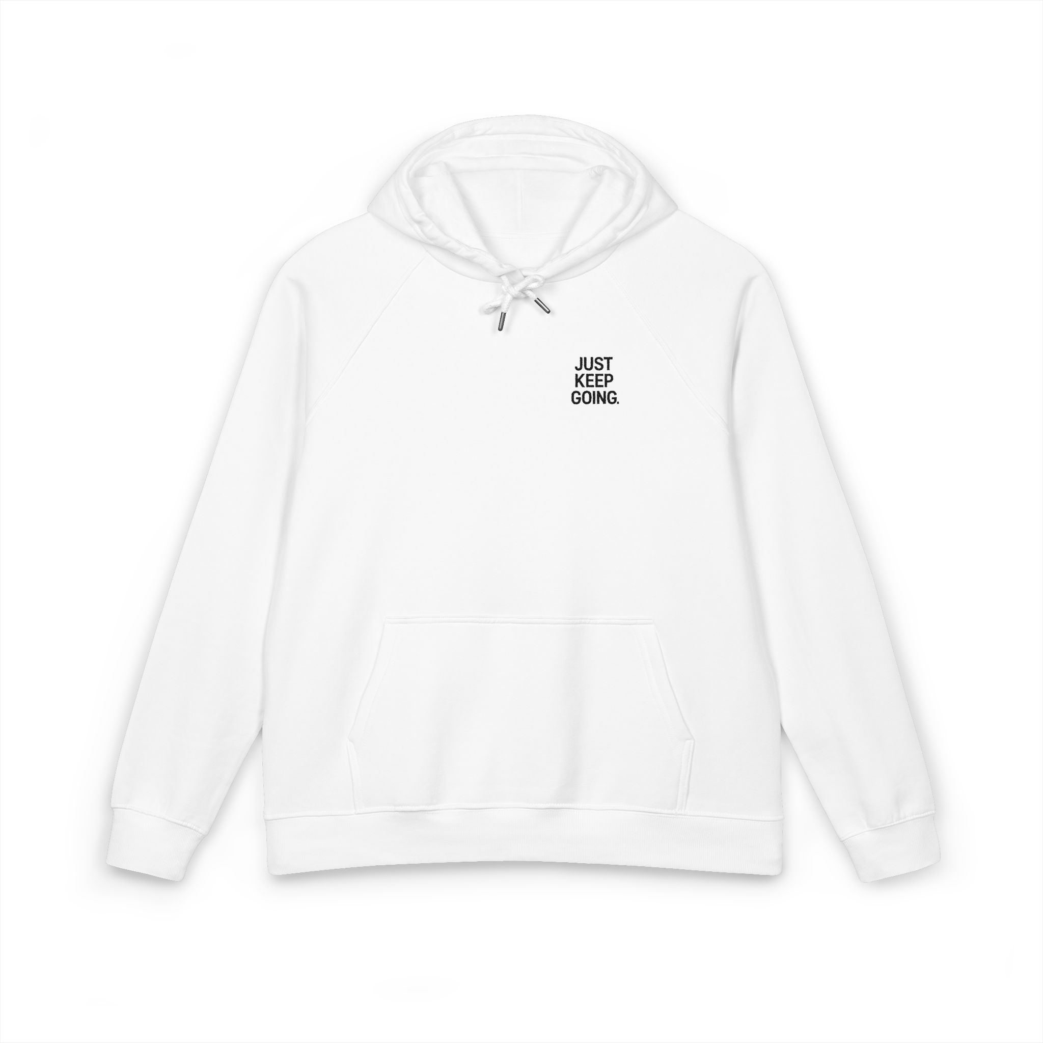 Typography Slogan Motivational Tshirt Design Copia Unisex Eco Raglan Hoodie Embroidery