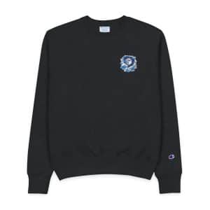Watercolor Full Moon Clouds Elements Set Mens Champion Crewneck Sweatshirt