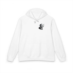 Smoking Man Unisex Eco Raglan Hoodie Embroidery