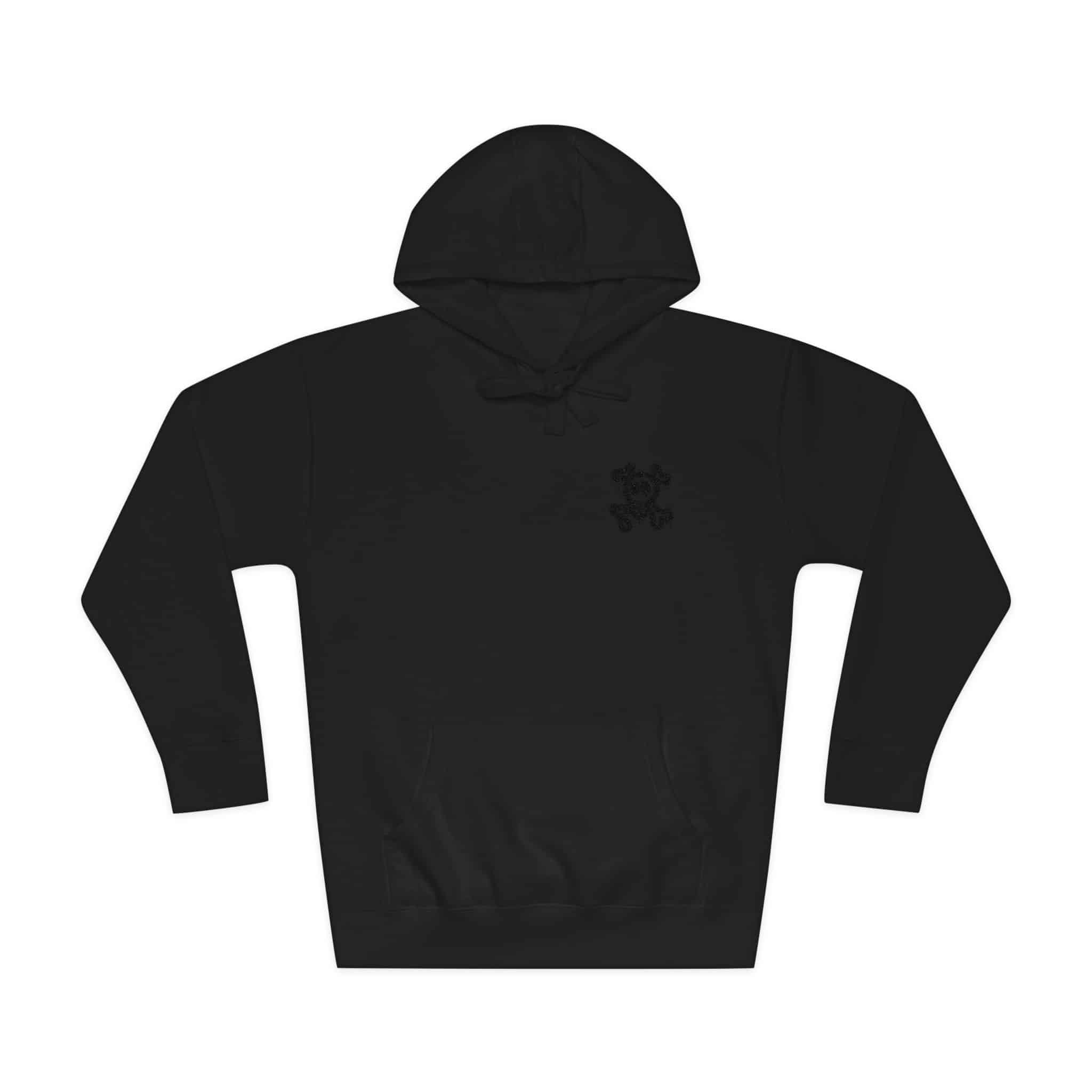 Spray Painted Graffiti Skull Sprayed Graffiti Skull Icon With Spray Black White Unisex Fleece Hoodie - Image 33