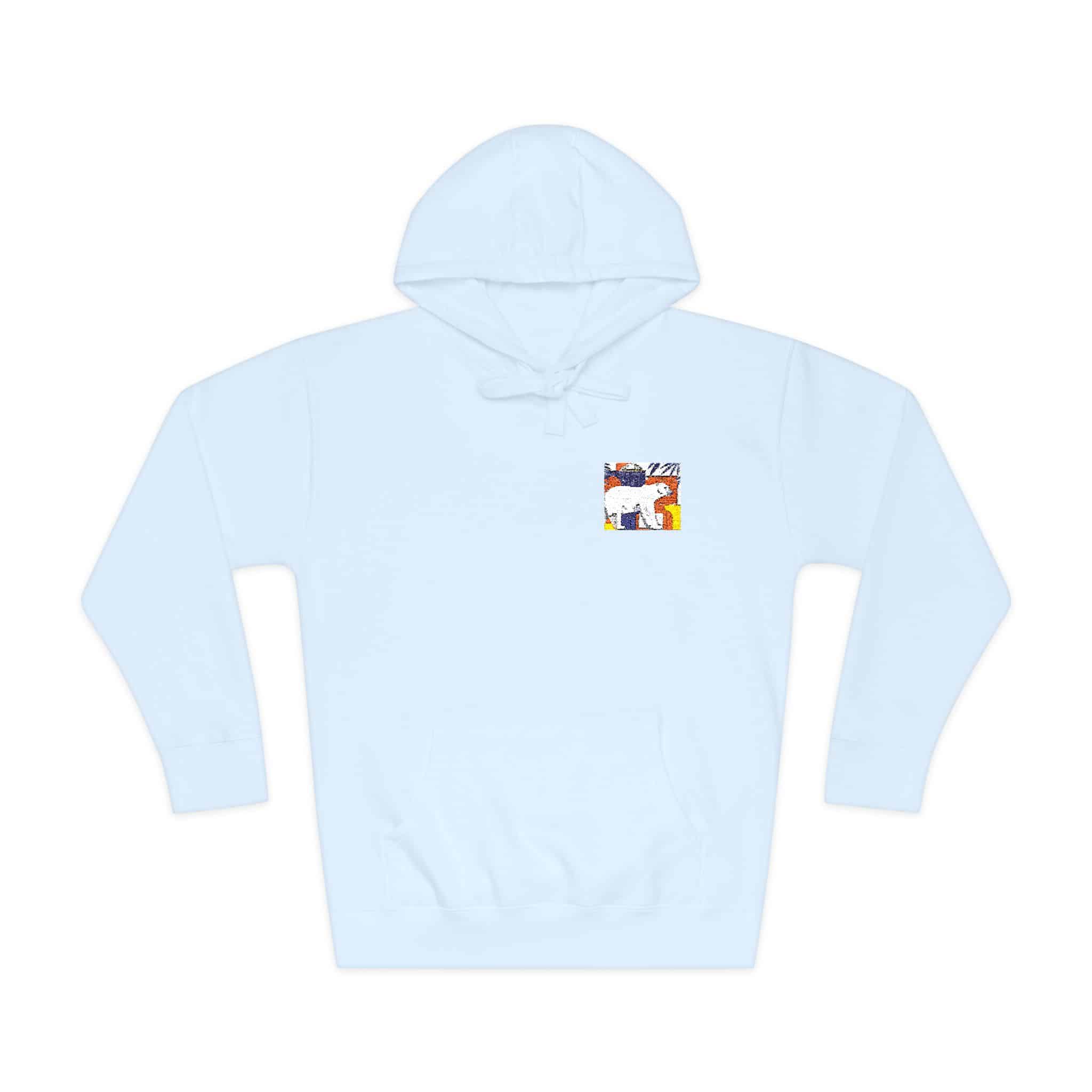 Polar Bear 5 Unisex Fleece Hoodie - Image 9