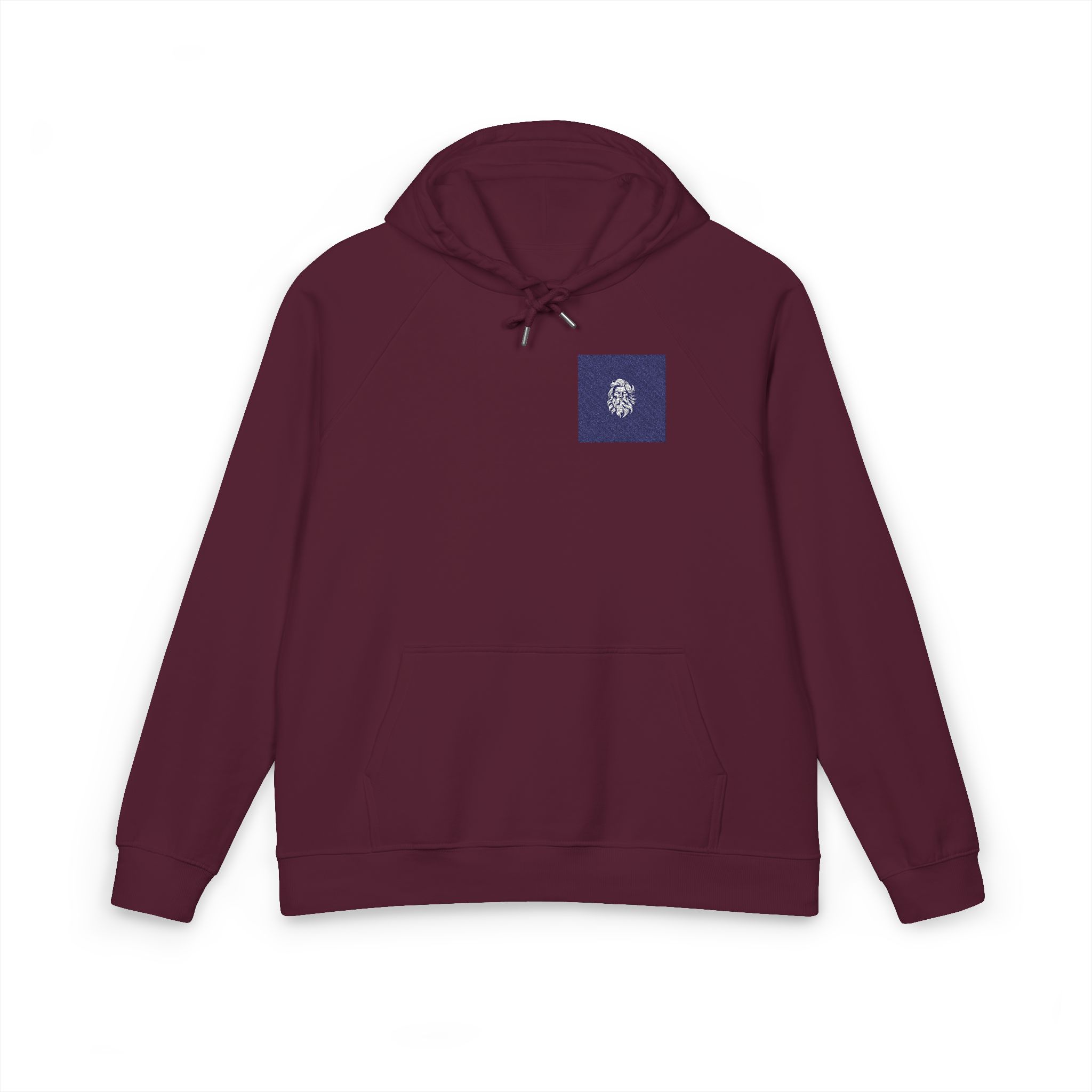 Zeus Logo Design Vector Illustration Unisex Eco Raglan Hoodie Embroidery - Image 21