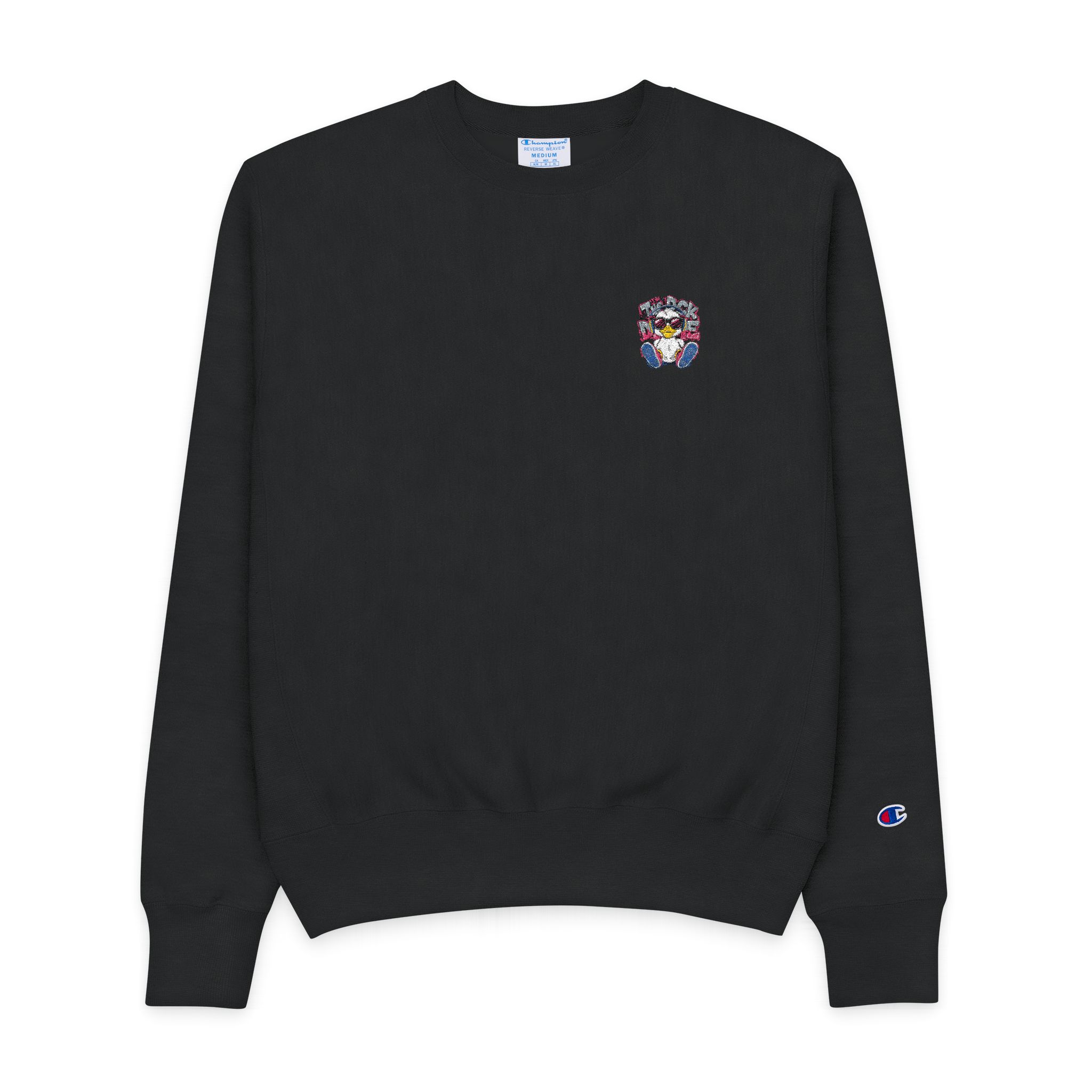 Abstract Funny Duck V3 Mens Champion Crewneck Sweatshirt