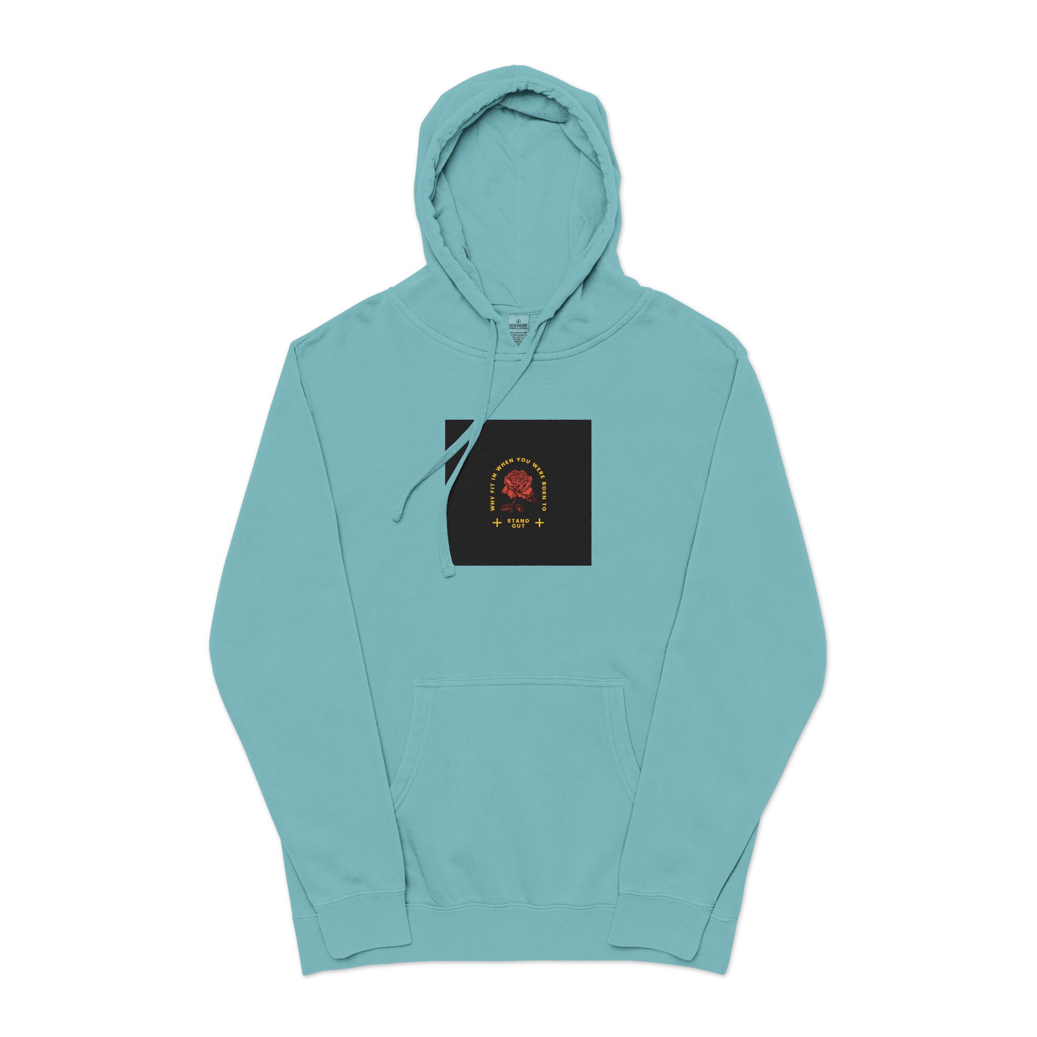 Stand Out Unisex Pigment Dyed Hoodie Embroidery - Image 9