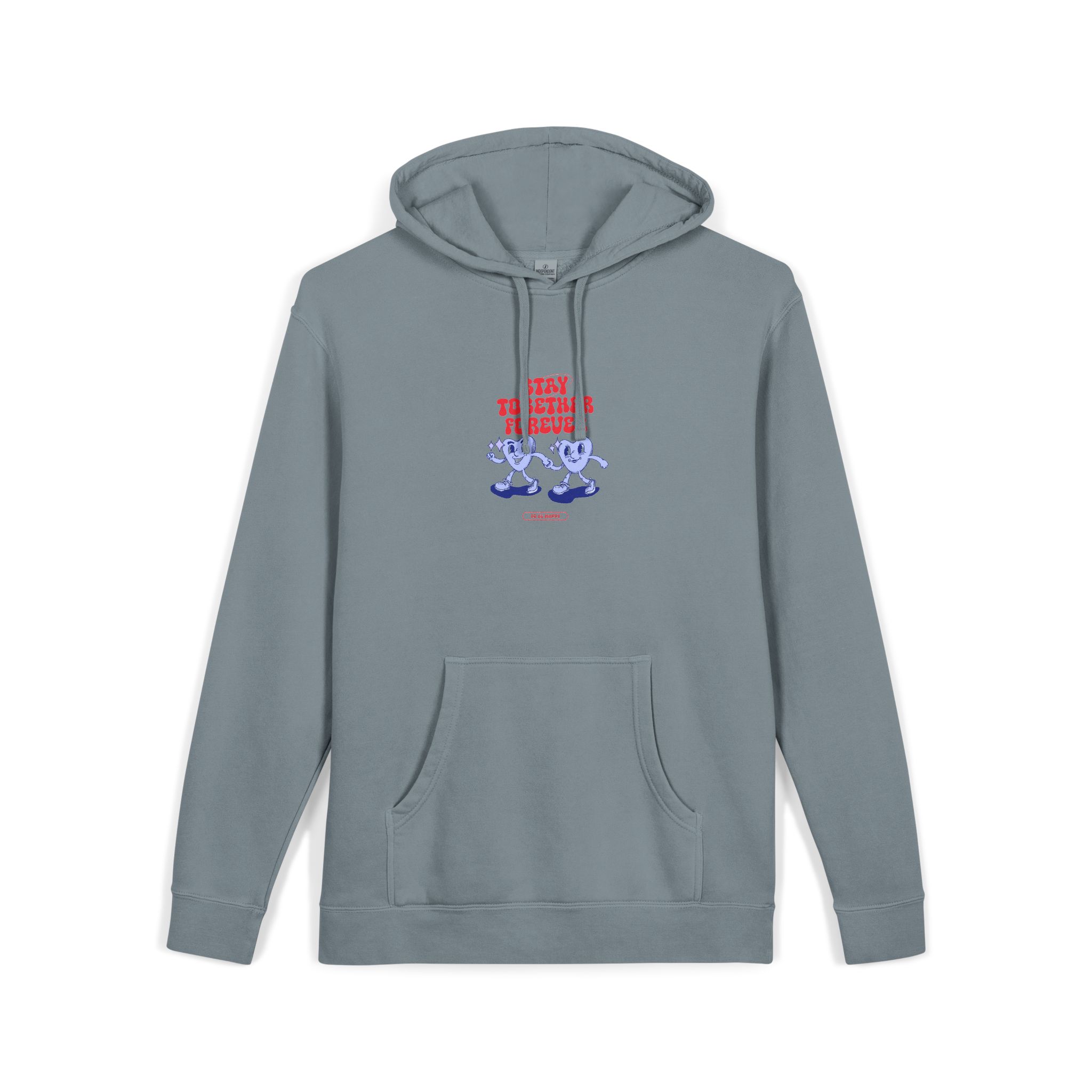 Stay Together Forever Unisex Pigment Dyed Hoodie Embroidery - Image 23