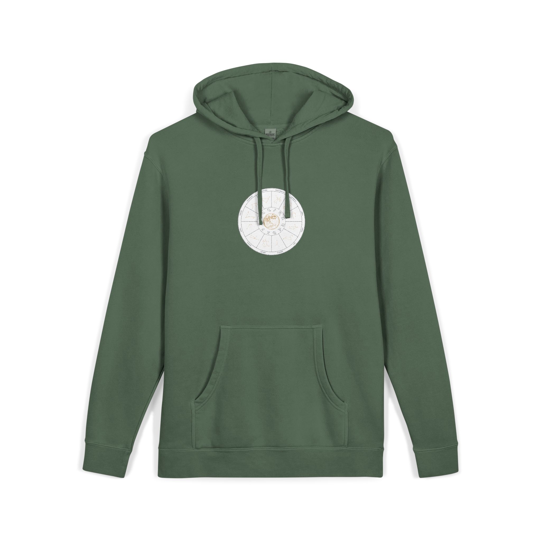 Zodiac Unisex Pigment Dyed Hoodie Embroidery - Image 15