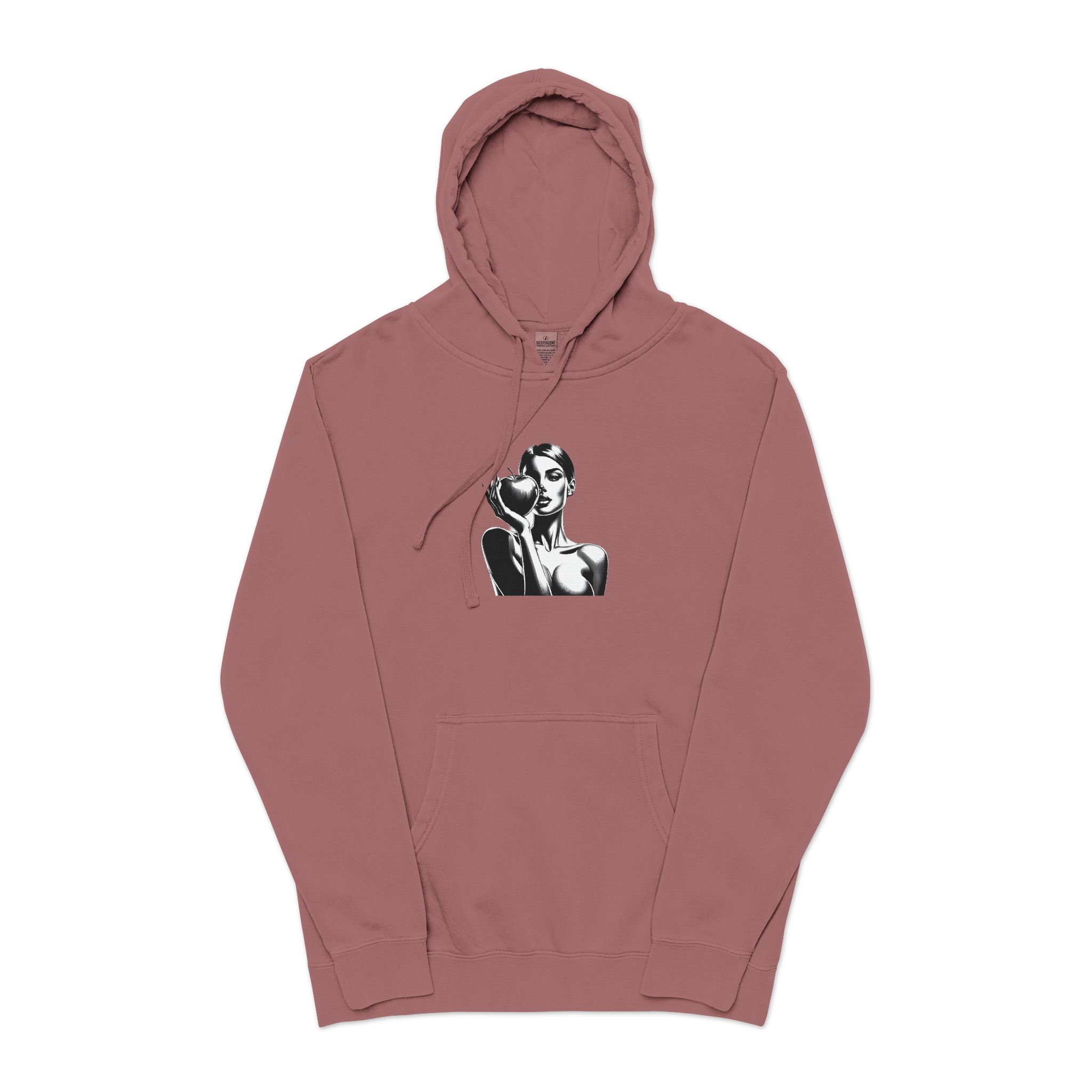 Woman Apple 181409 Unisex Pigment Dyed Hoodie Embroidery - Image 29