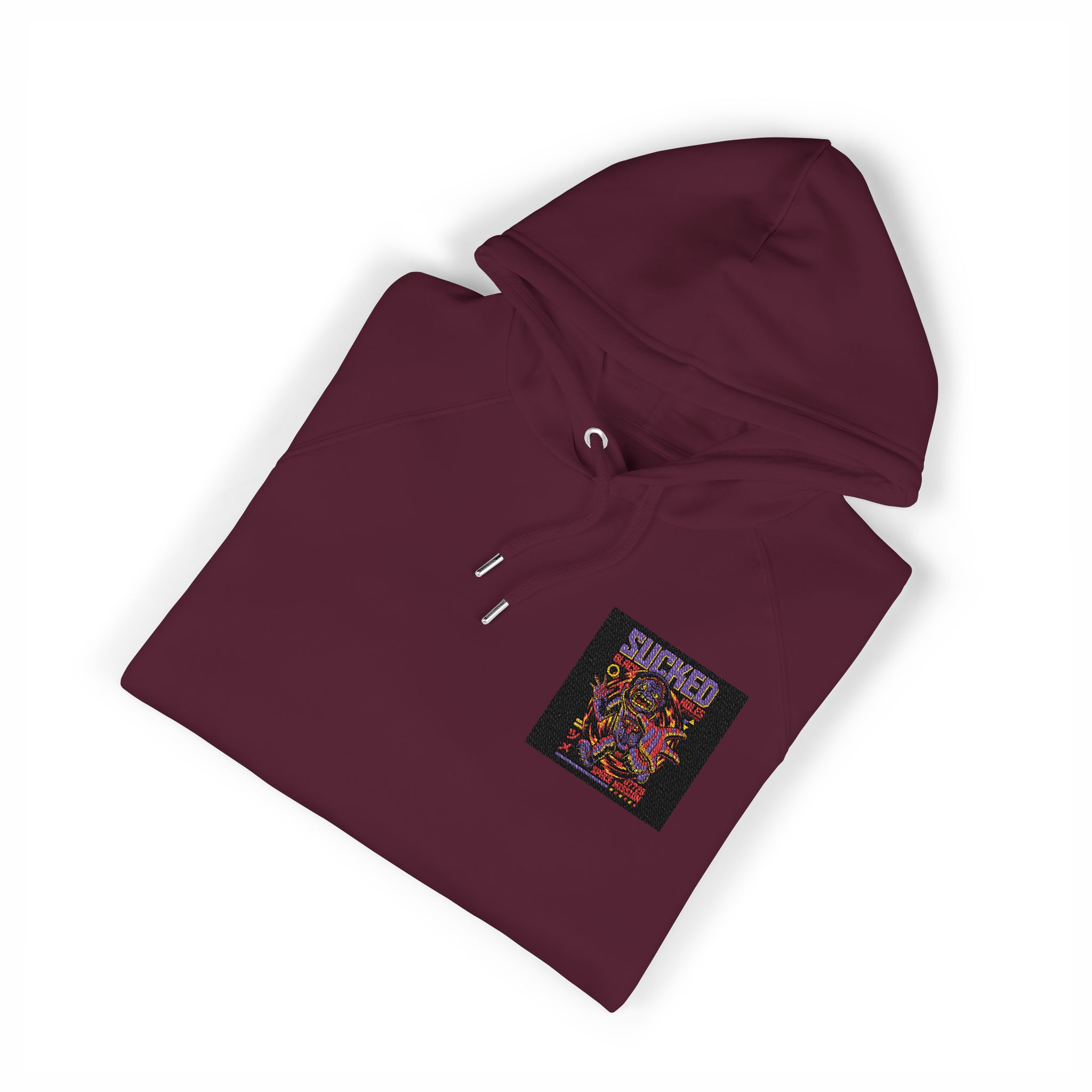 Sucked Black Holes Unisex Eco Raglan Hoodie Embroidery - Image 23
