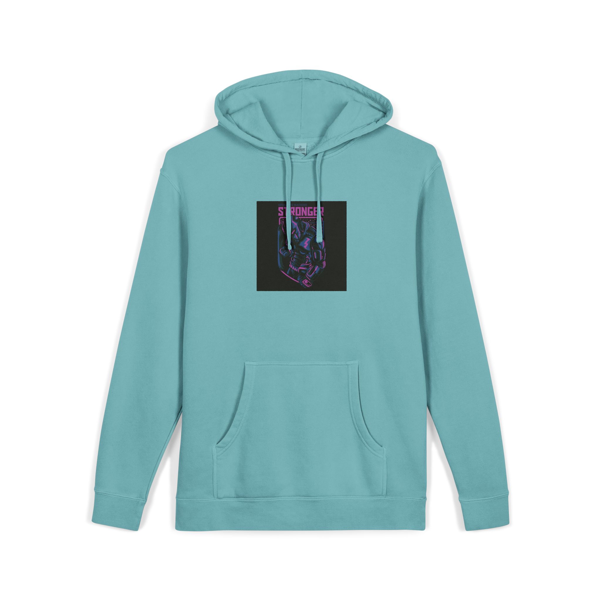 Stronger Unisex Pigment Dyed Hoodie Embroidery - Image 11