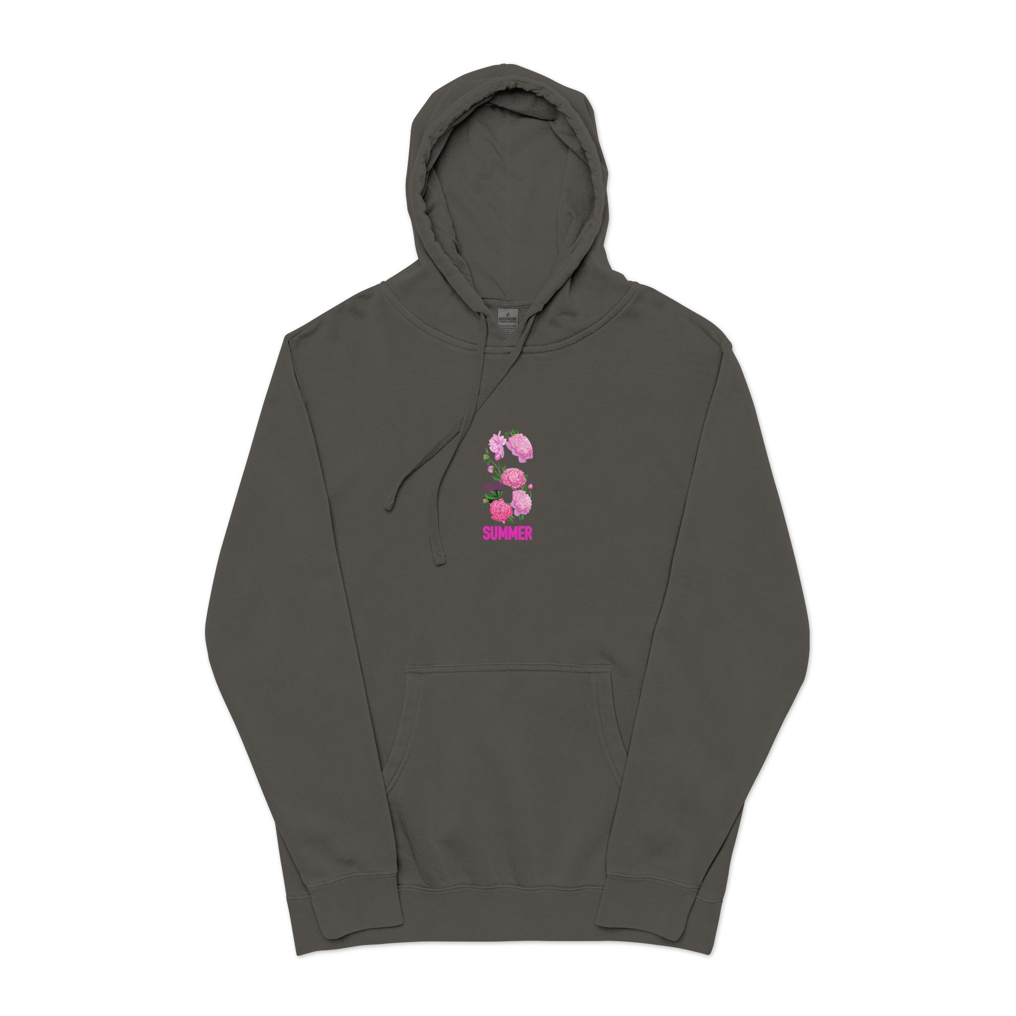 Summer Unisex Pigment Dyed Hoodie Embroidery - Image 25
