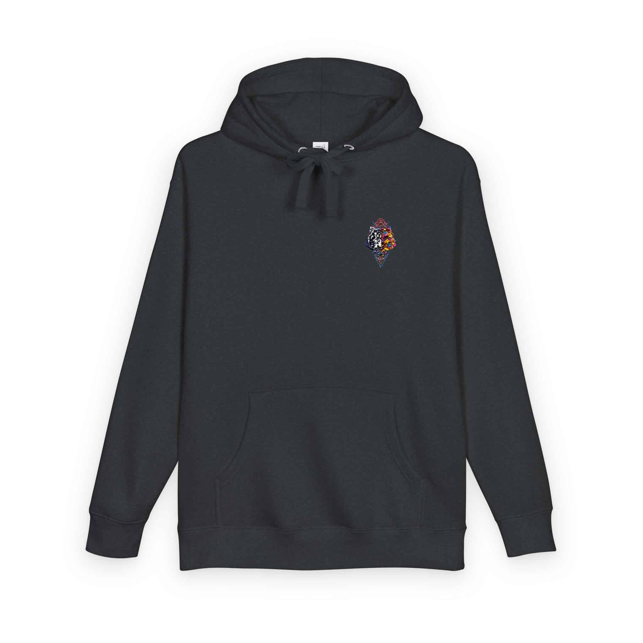 Colorful Tiger Geometry Illustration Unisex Fleece Hoodie - Image 26