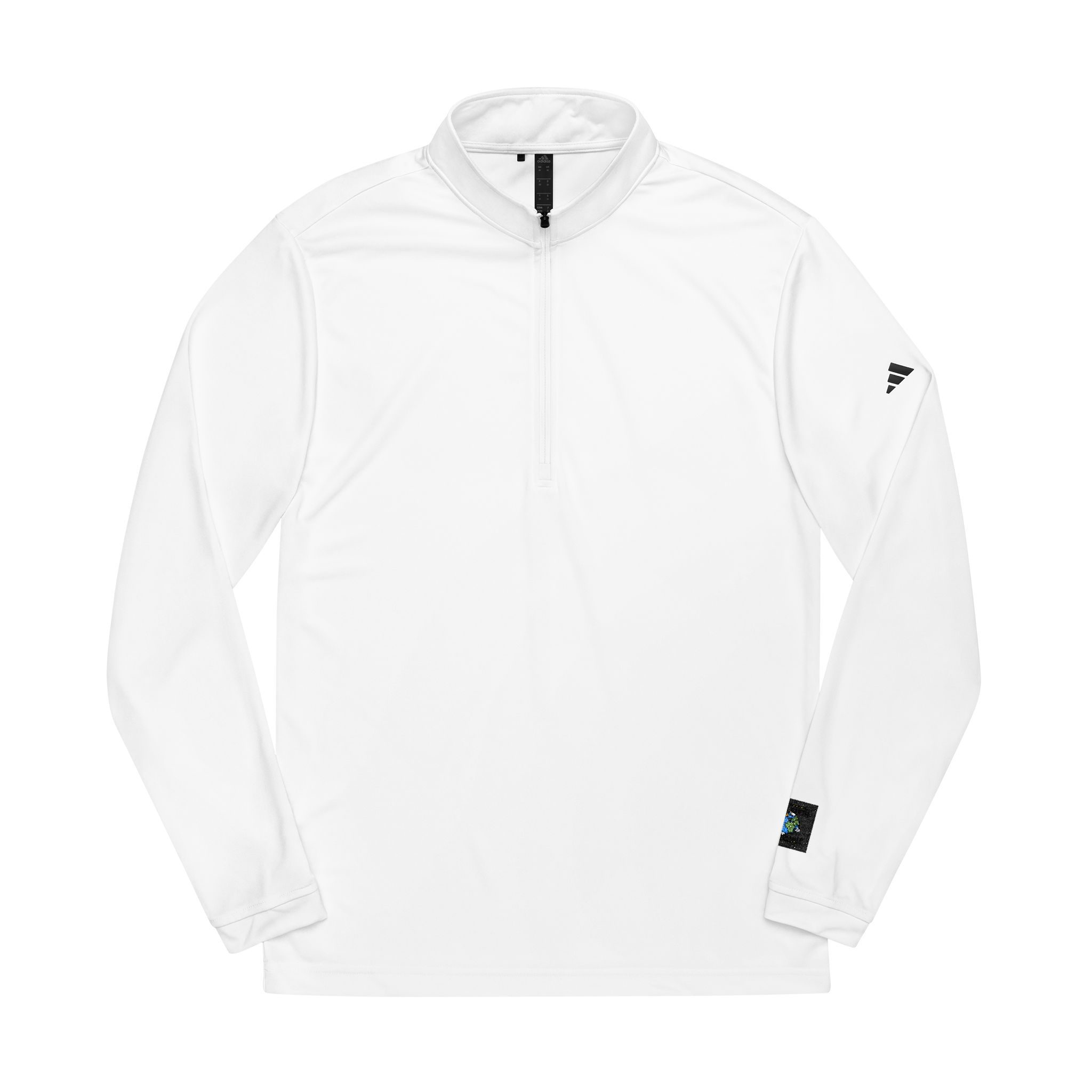 Earthday Design Adidas Quarter Zip Pullover Embroidery