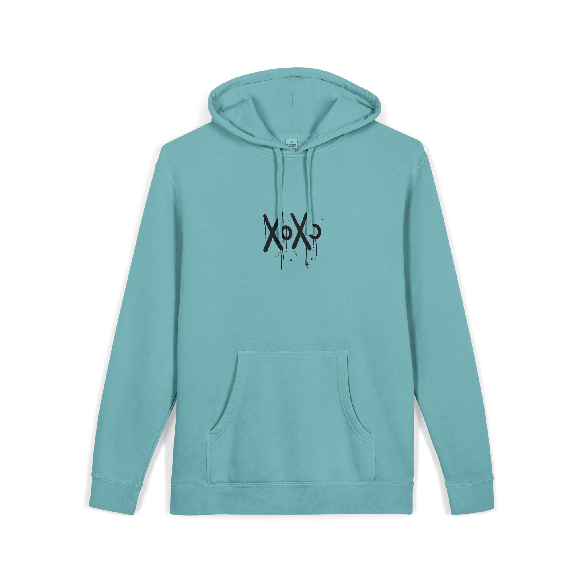 Xoxo Unisex Pigment Dyed Hoodie Embroidery - Image 11