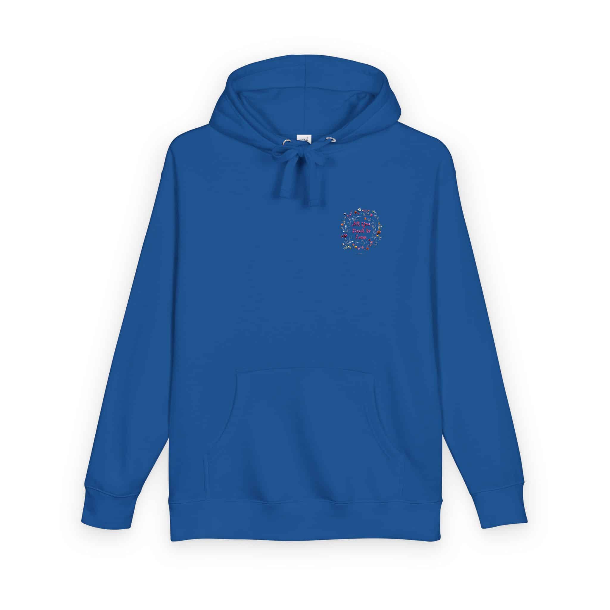 Romantic Valentine S Day Card Unisex Fleece Hoodie - Image 18