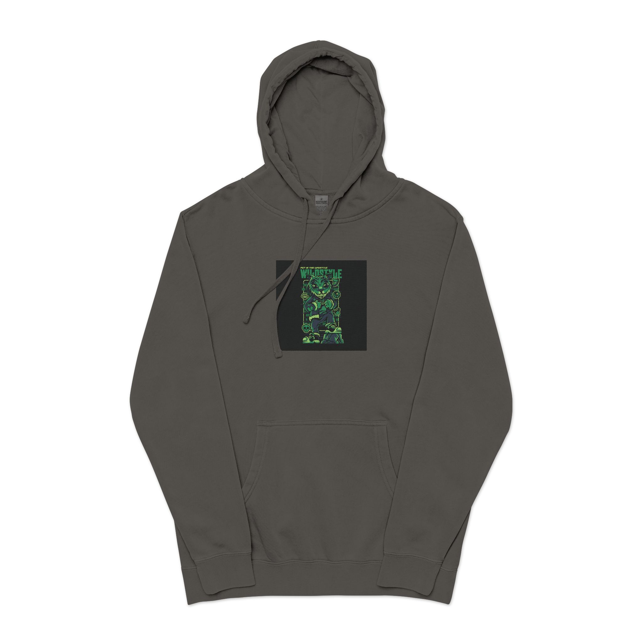 Wildstyle Unisex Pigment Dyed Hoodie Embroidery - Image 25