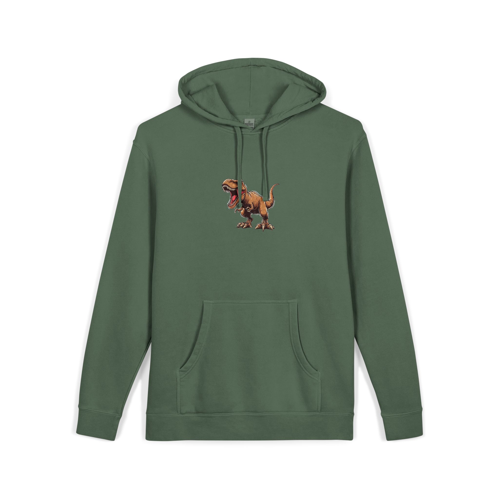 T Rex 1 Unisex Pigment Dyed Hoodie Embroidery - Image 15