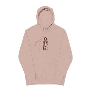 Tattooed Sexy Woman 30 Unisex Pigment Dyed Hoodie Embroidery