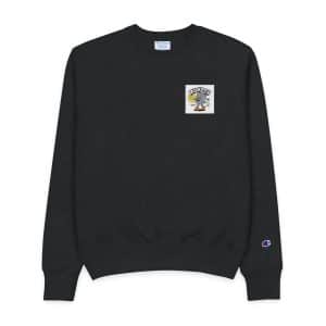 Milkbox Cute Trendy Retro Cartoon Hand Drawn Mens Champion Crewneck Sweatshirt