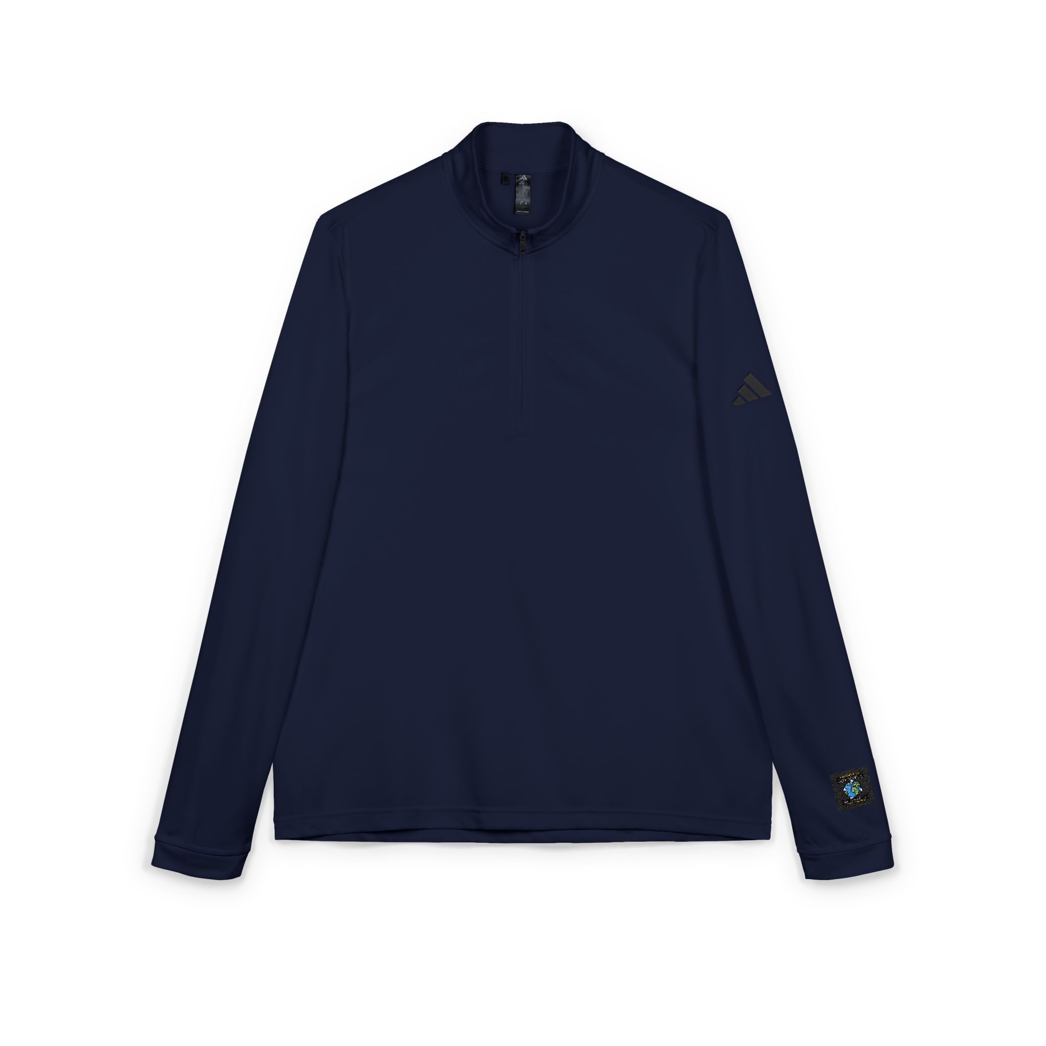 Earthday Design Adidas Quarter Zip Pullover Embroidery - Image 11