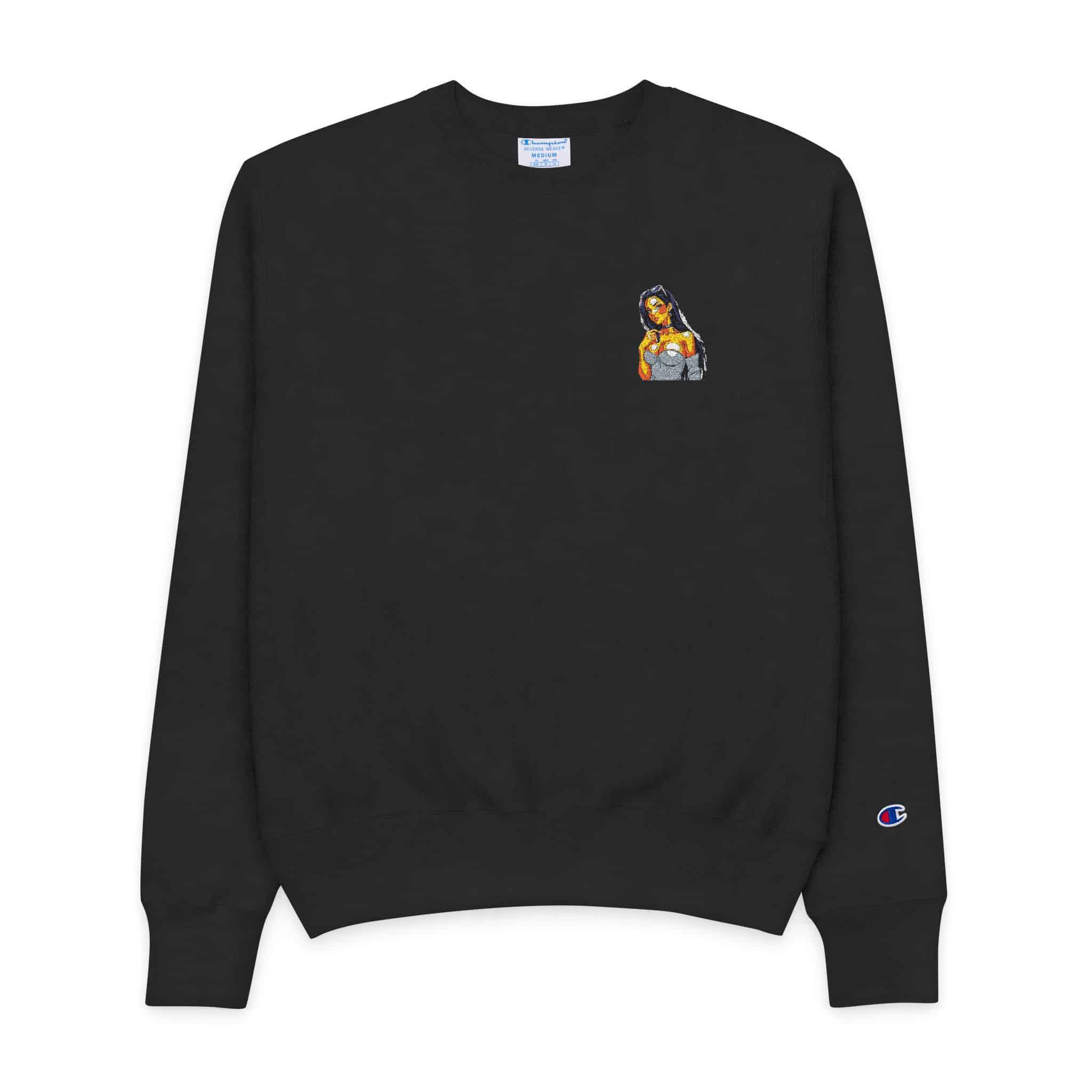 Huge Boobs Mens Champion Crewneck Sweatshirt