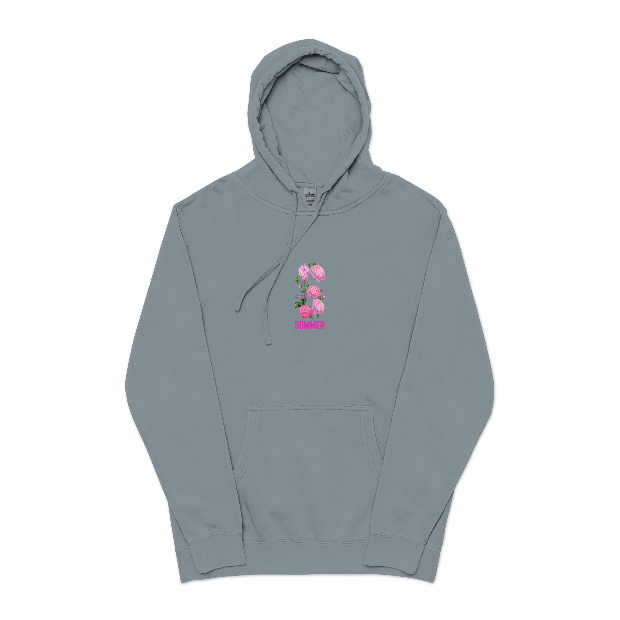 Summer Unisex Pigment Dyed Hoodie Embroidery - Image 21