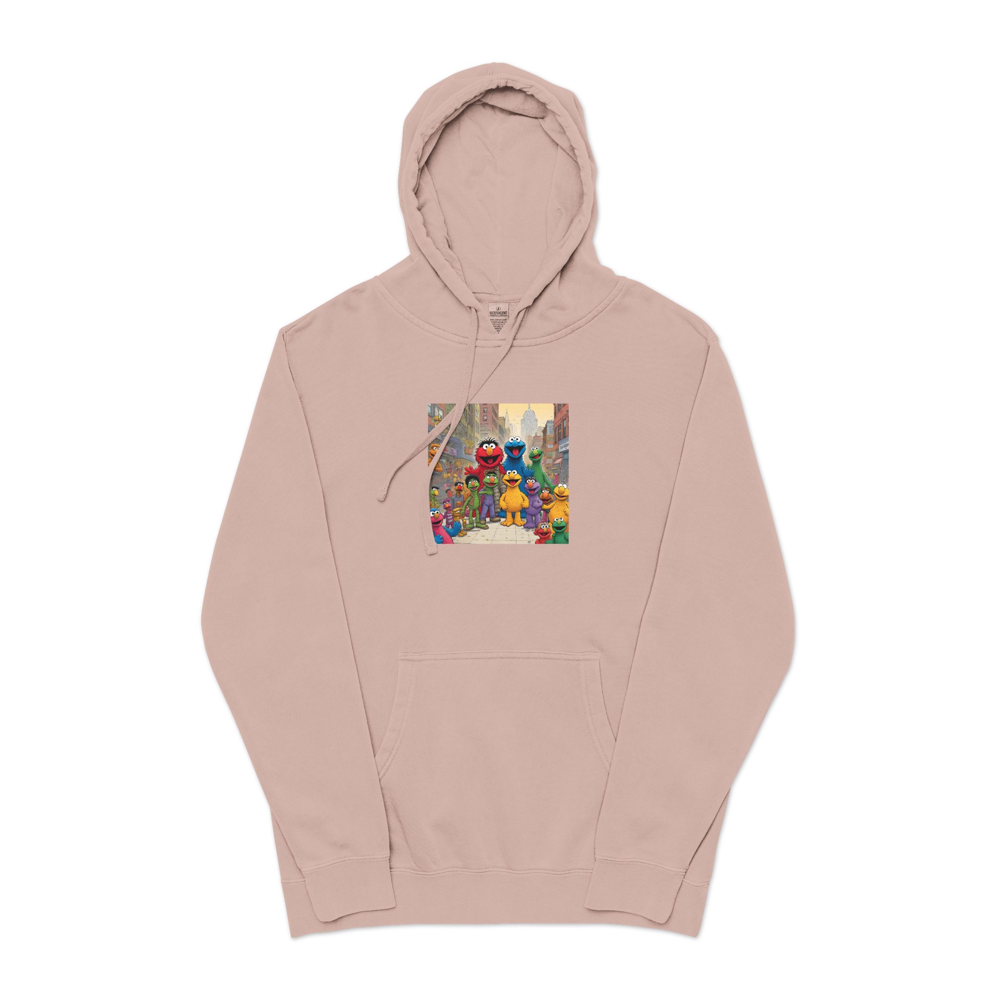 The Muppets V3 Unisex Pigment Dyed Hoodie Embroidery