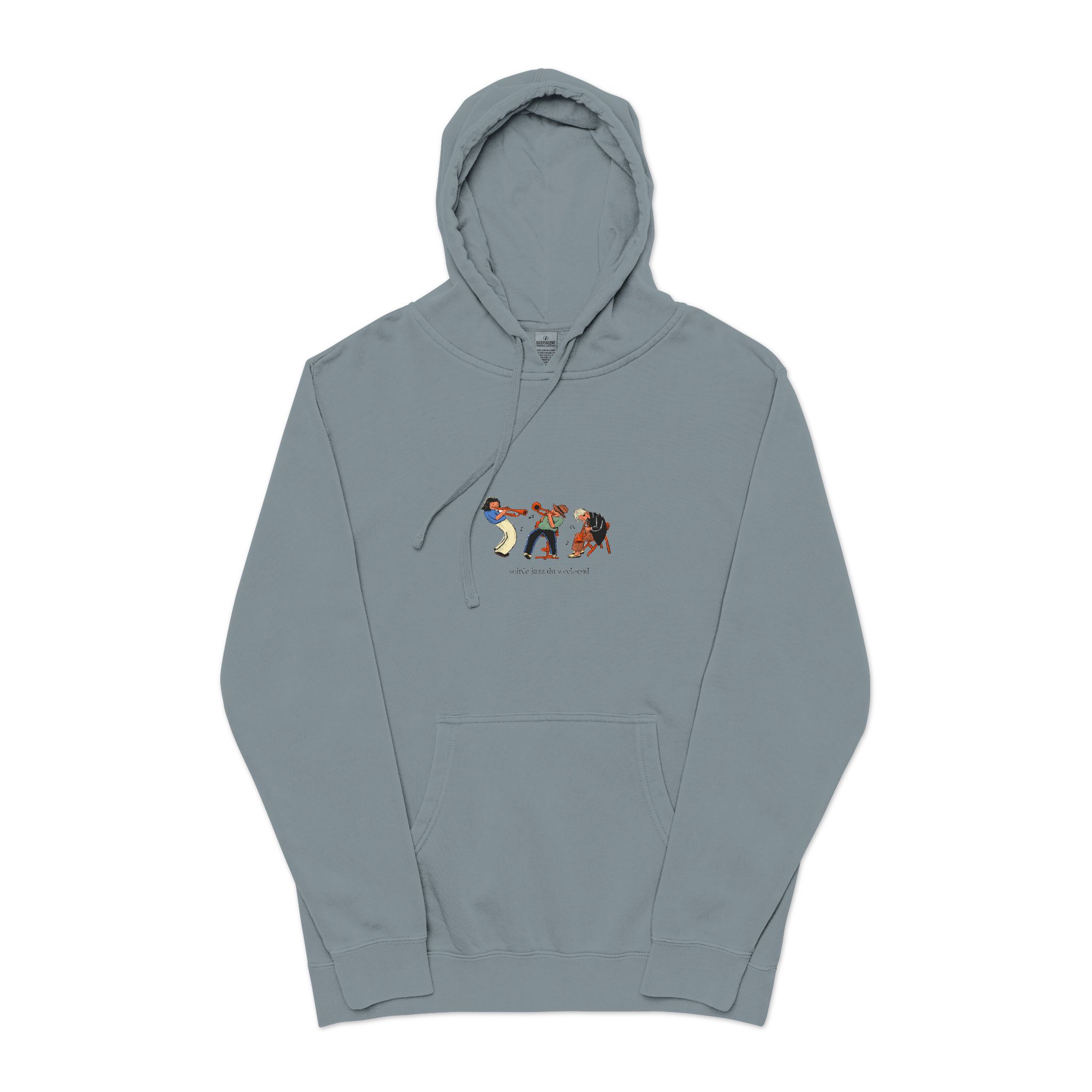 Underground Crete Sessions Unisex Pigment Dyed Hoodie Embroidery - Image 21