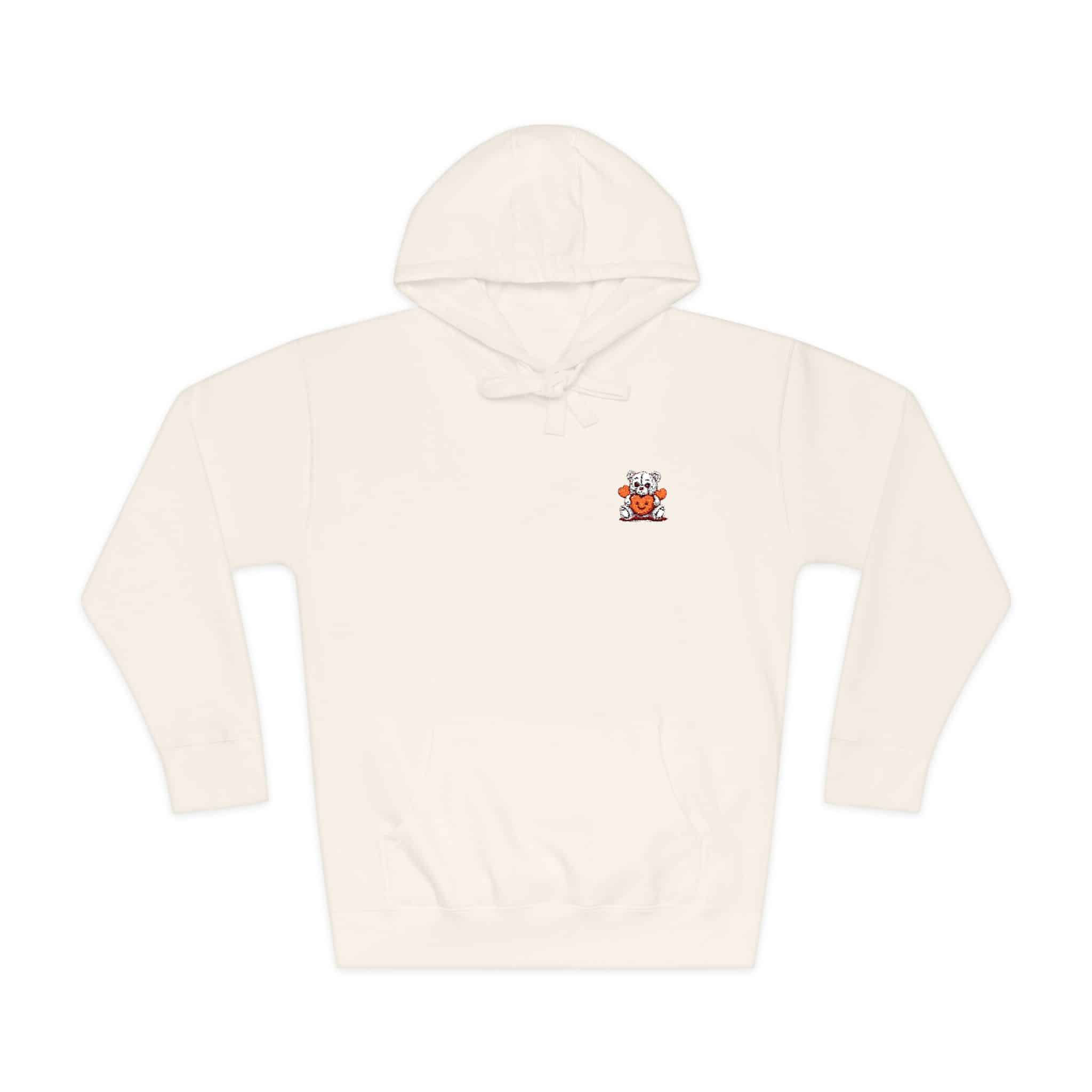 Cute Teddy Bear Unisex Fleece Hoodie - Image 5