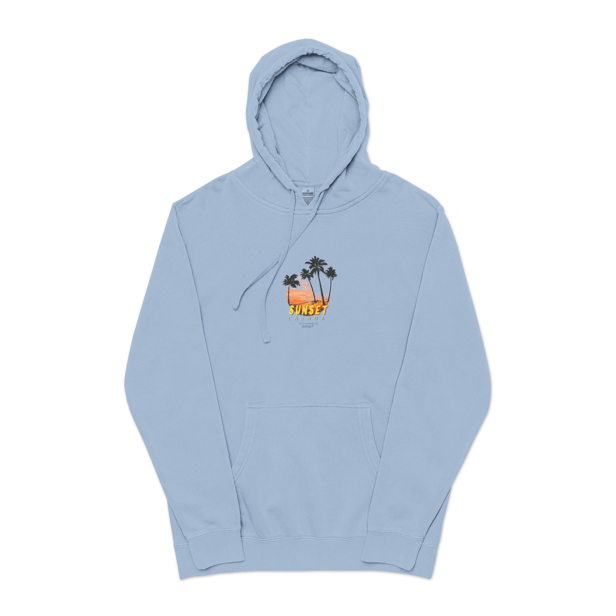 Sunset Cabana Unisex Pigment Dyed Hoodie Embroidery - Image 17