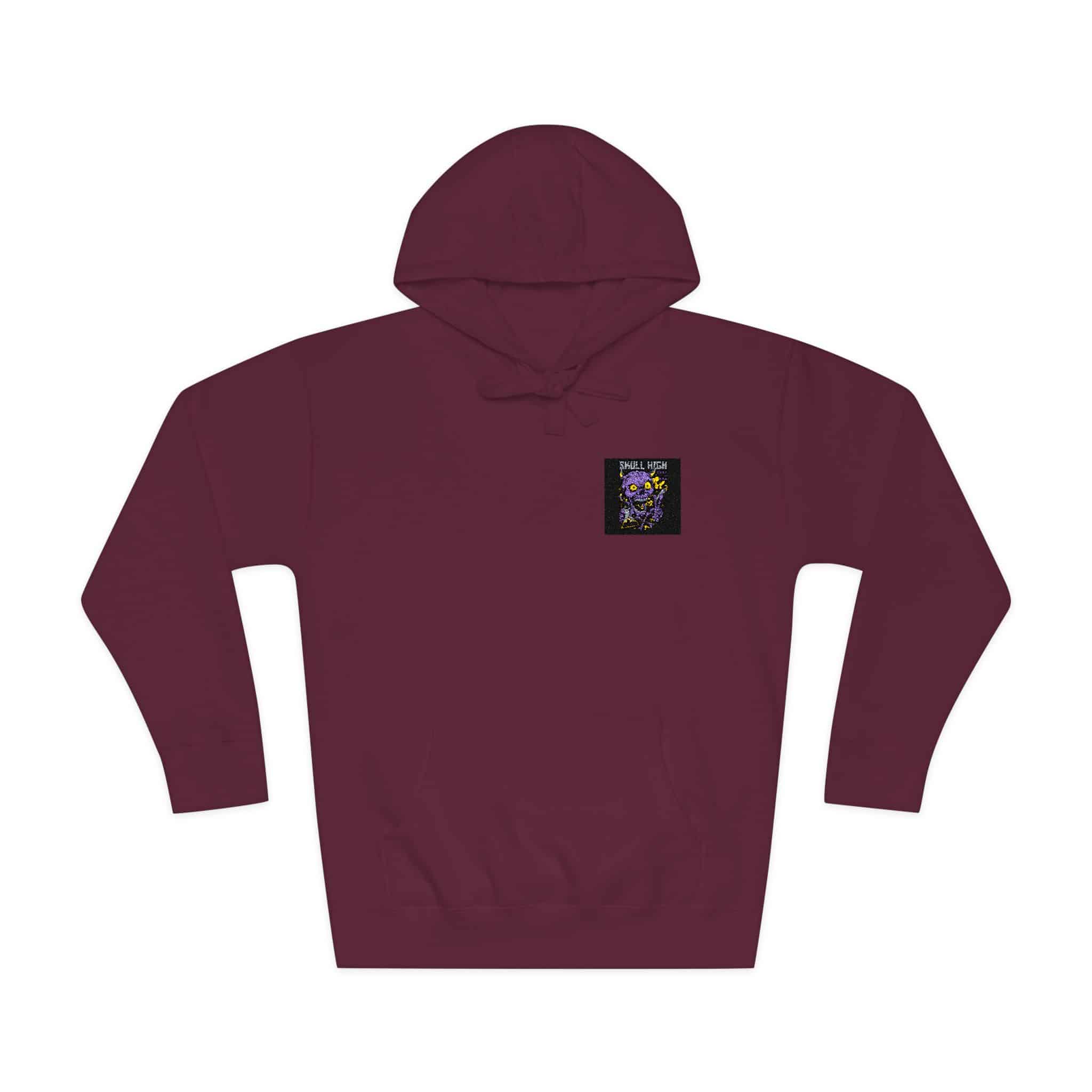 Skull High Cartoon Funny Unisex Fleece Hoodie - Image 29