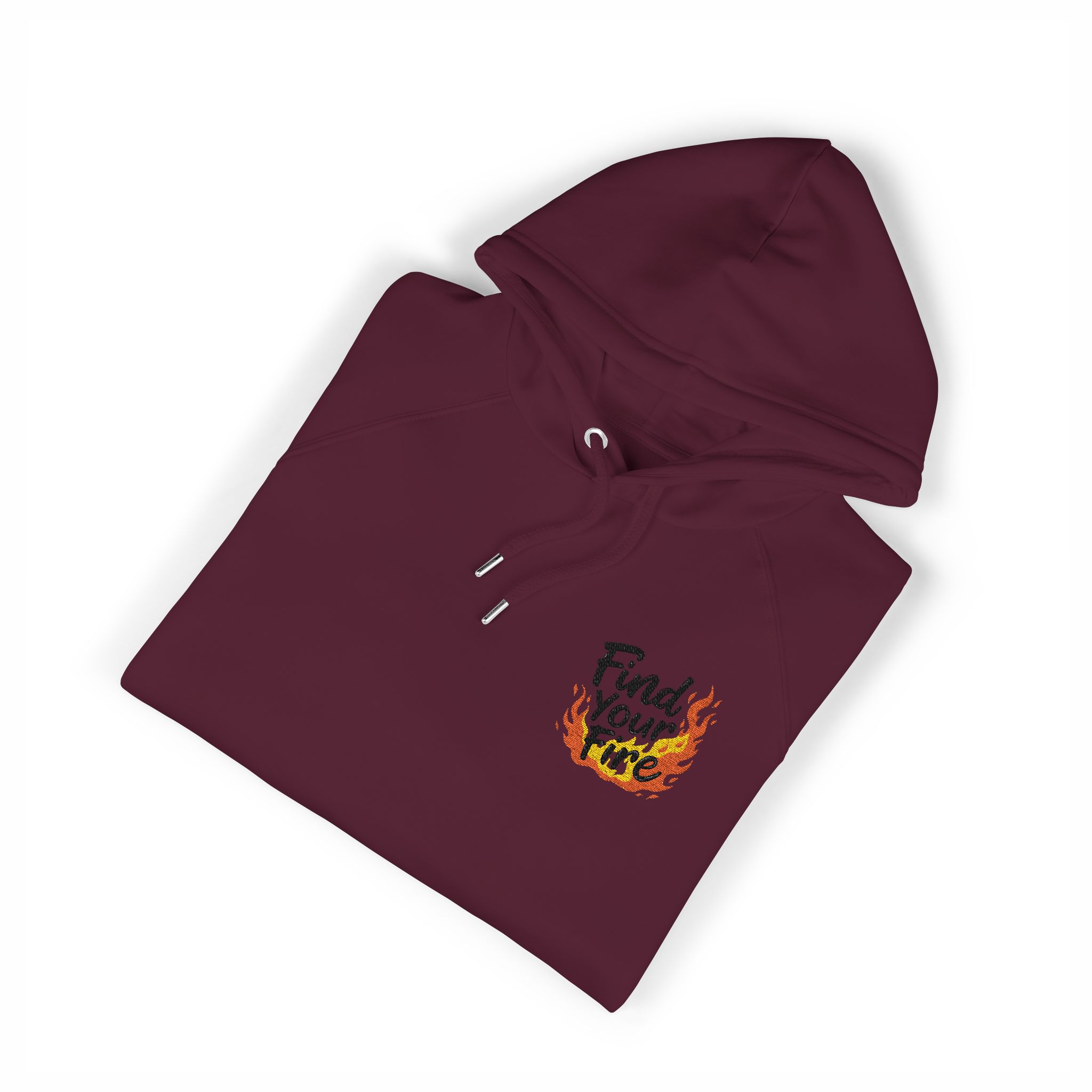 Find Your Fire Unisex Eco Raglan Hoodie Embroidery - Image 23