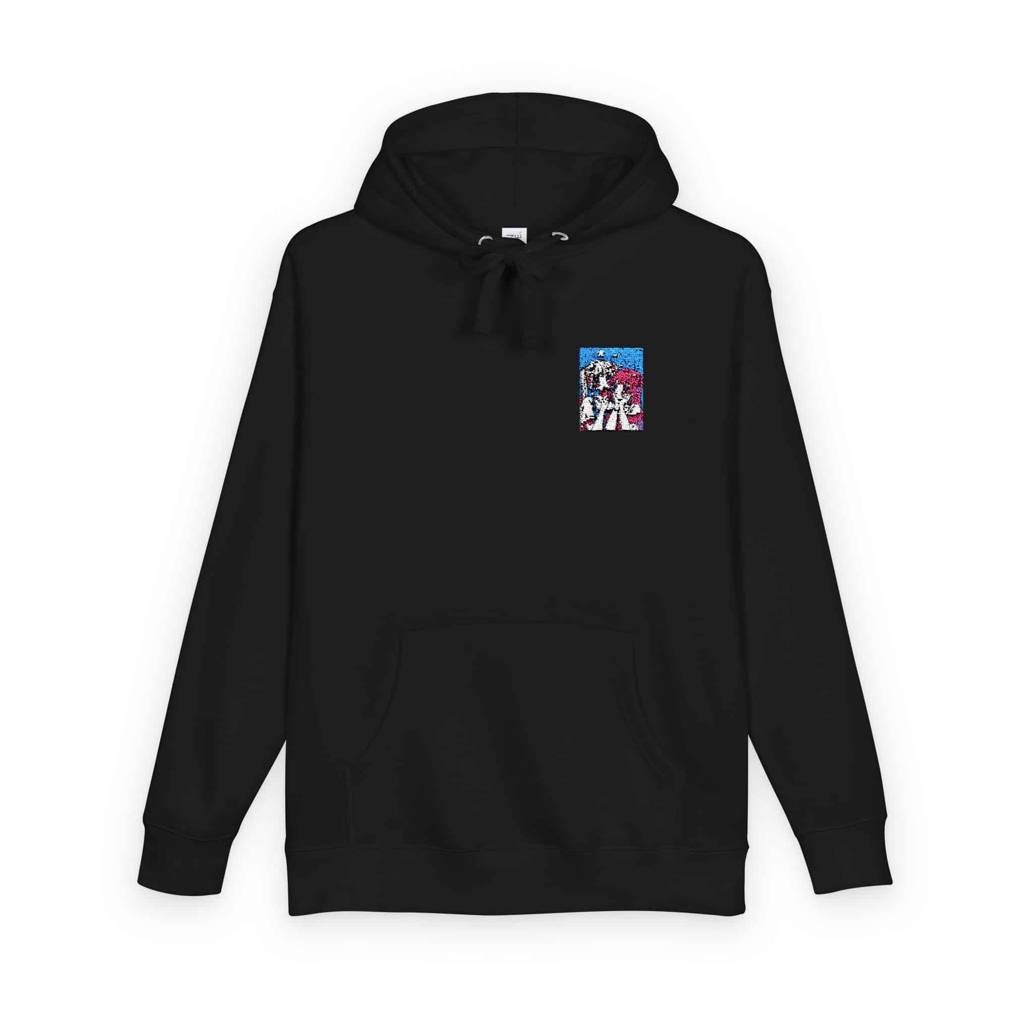 Portrait Anime Character With Stars (2) Unisex Fleece Hoodie - Image 34