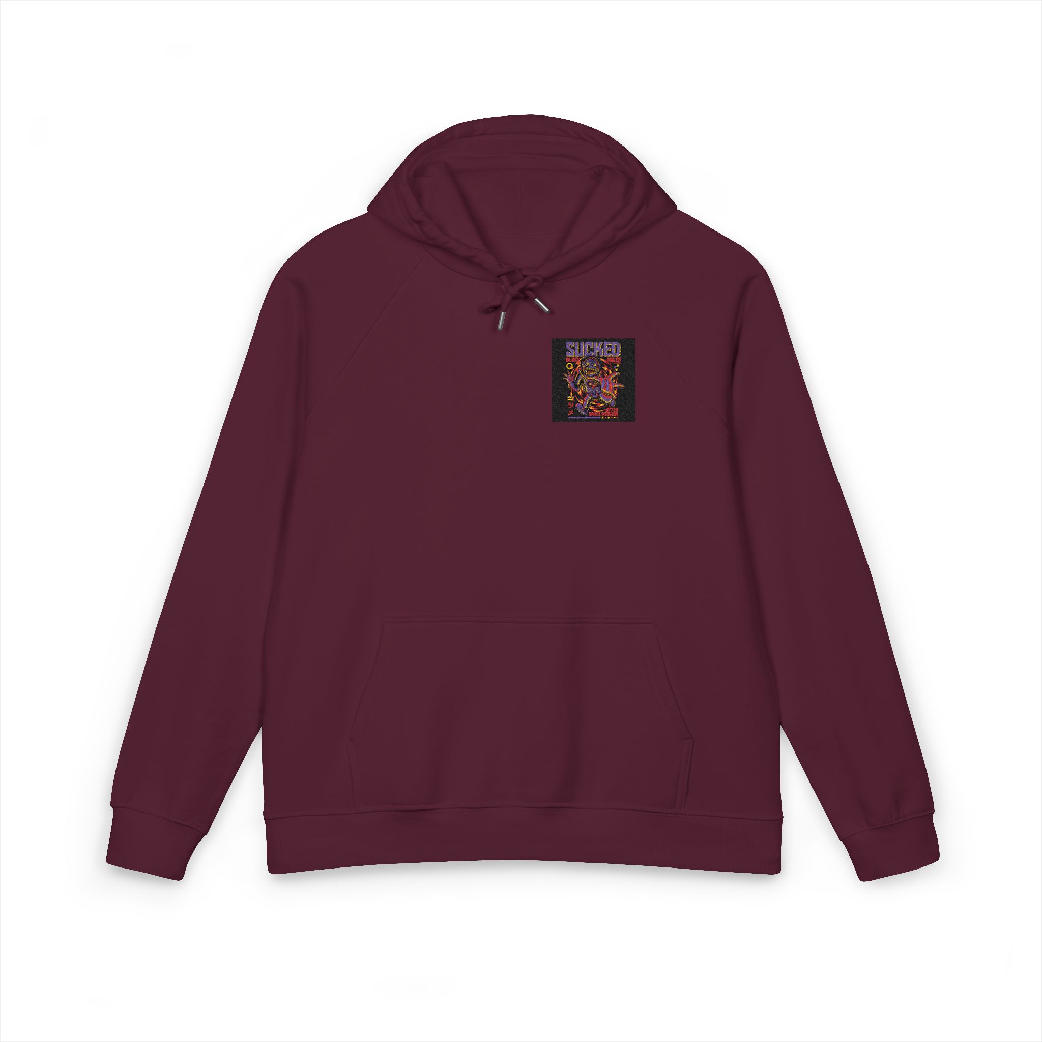 Sucked Black Holes Unisex Eco Raglan Hoodie Embroidery - Image 21