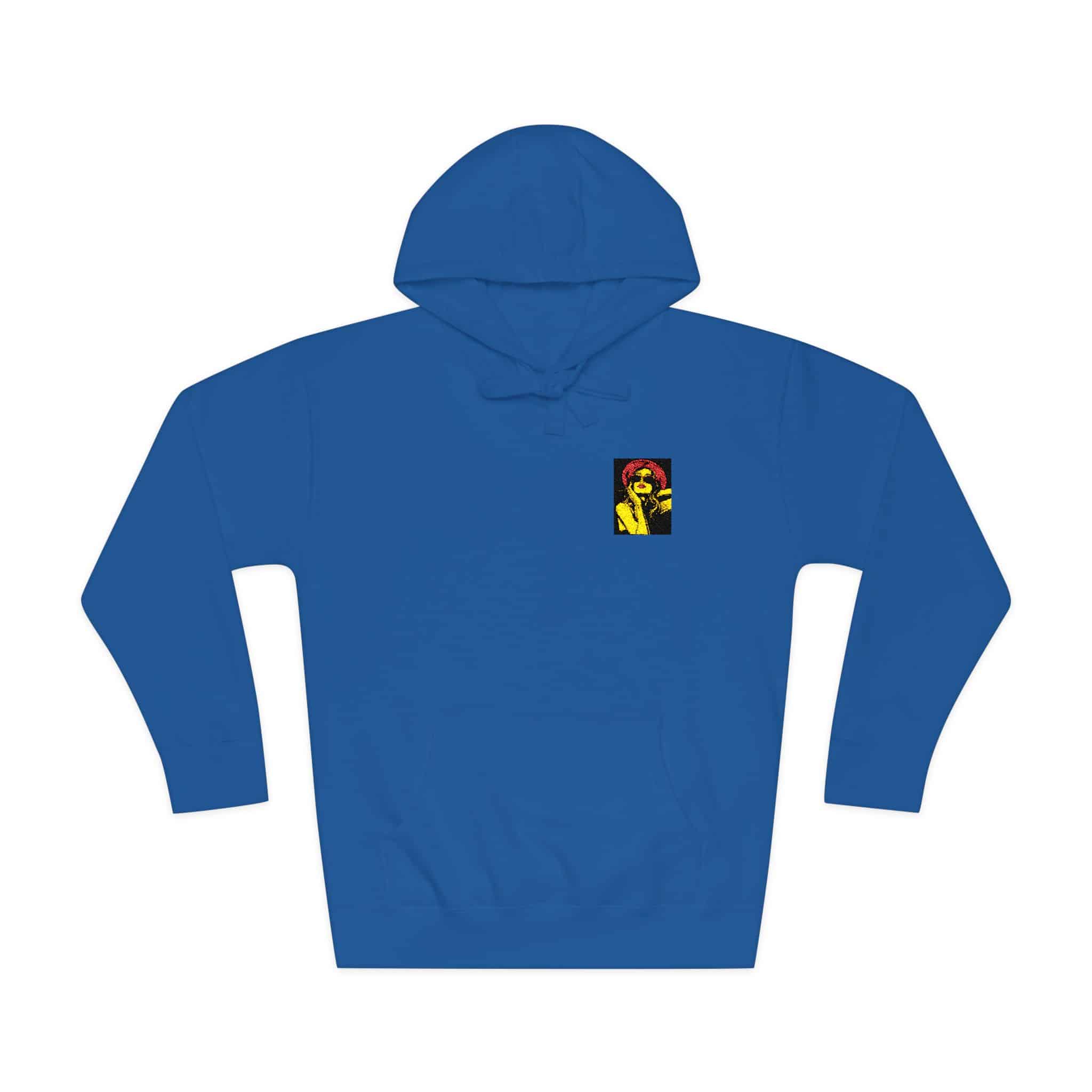 Woman With Sunglasses Unisex Fleece Hoodie - Image 17