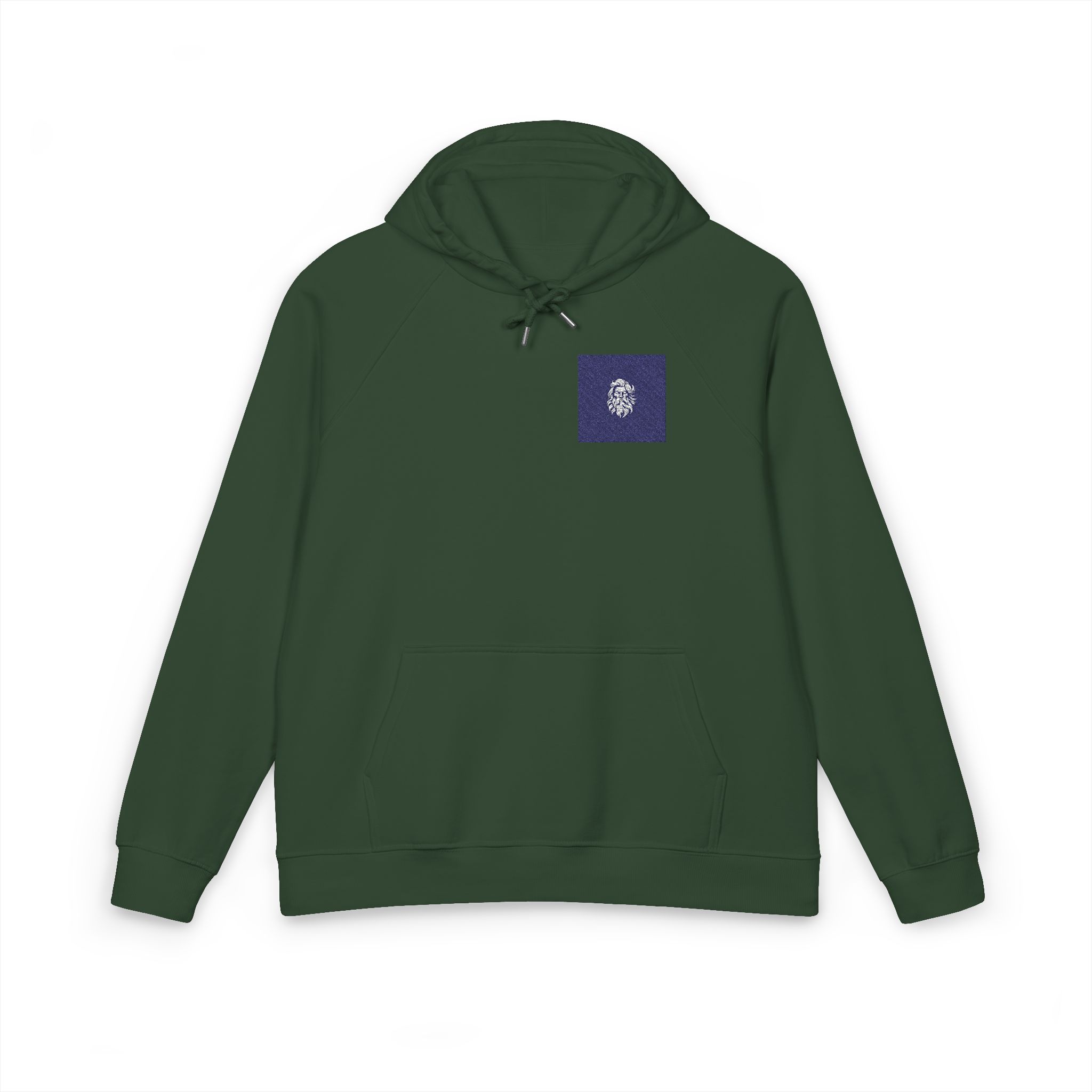 Zeus Logo Design Vector Illustration Unisex Eco Raglan Hoodie Embroidery - Image 13