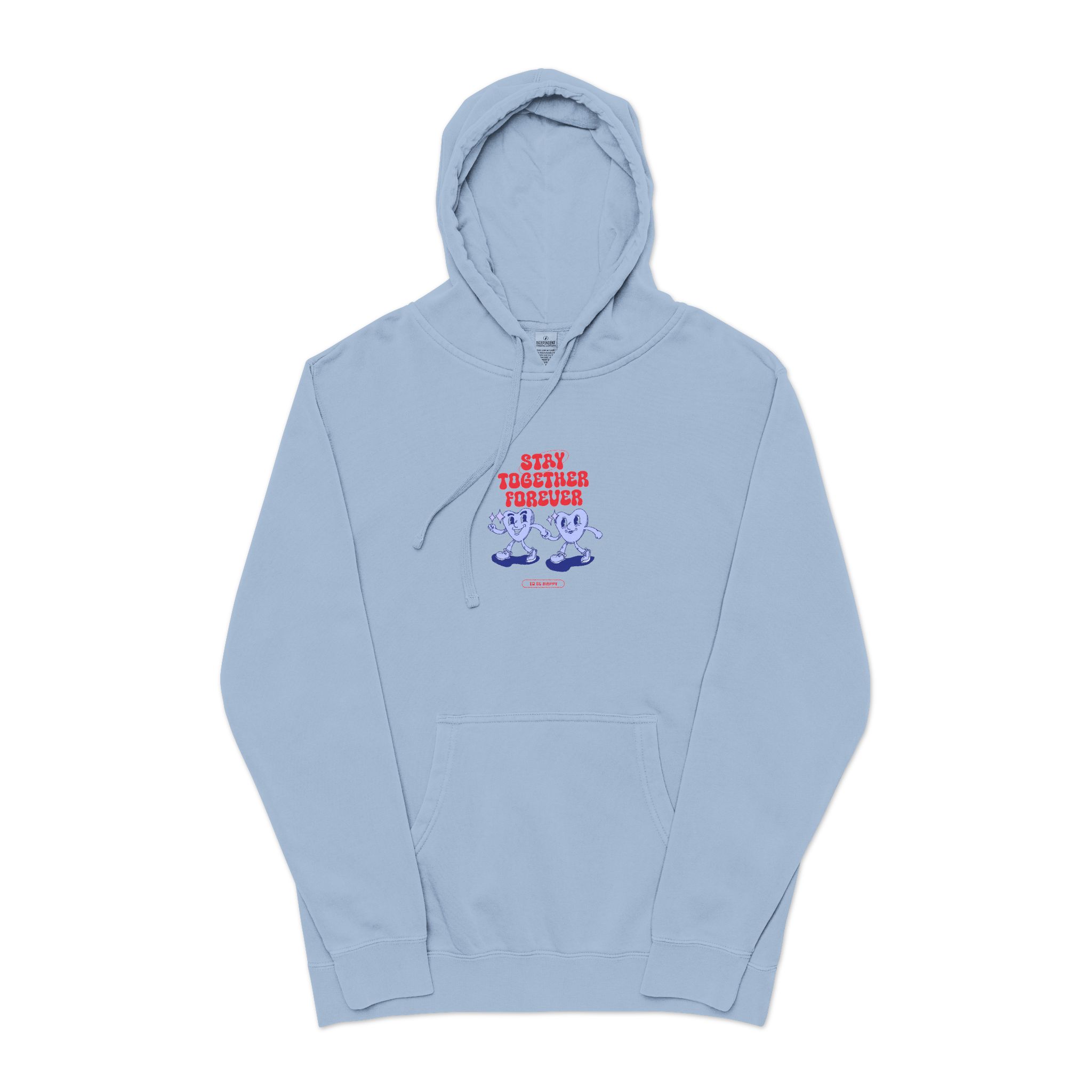 Stay Together Forever Unisex Pigment Dyed Hoodie Embroidery - Image 17