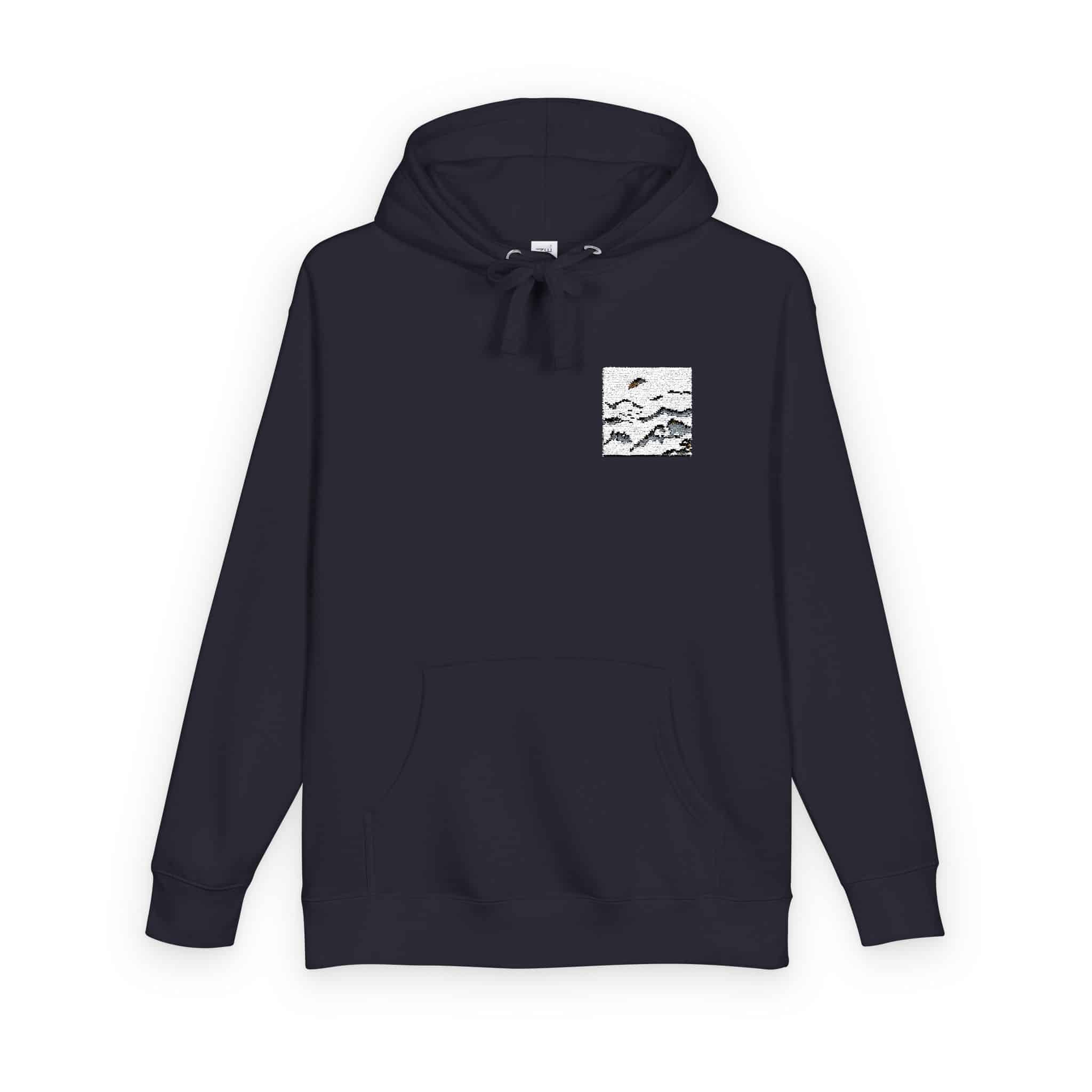 Watercolor Chinese Style Unisex Fleece Hoodie - Image 22