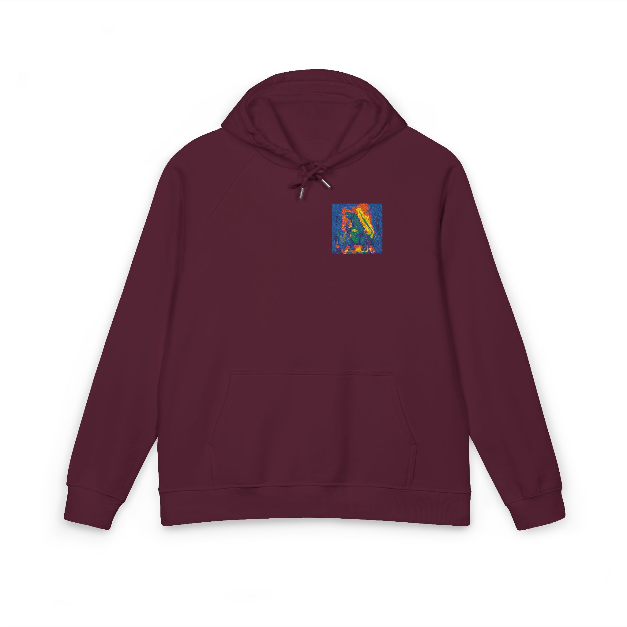 Godzilla Unisex Eco Raglan Hoodie Embroidery - Image 21