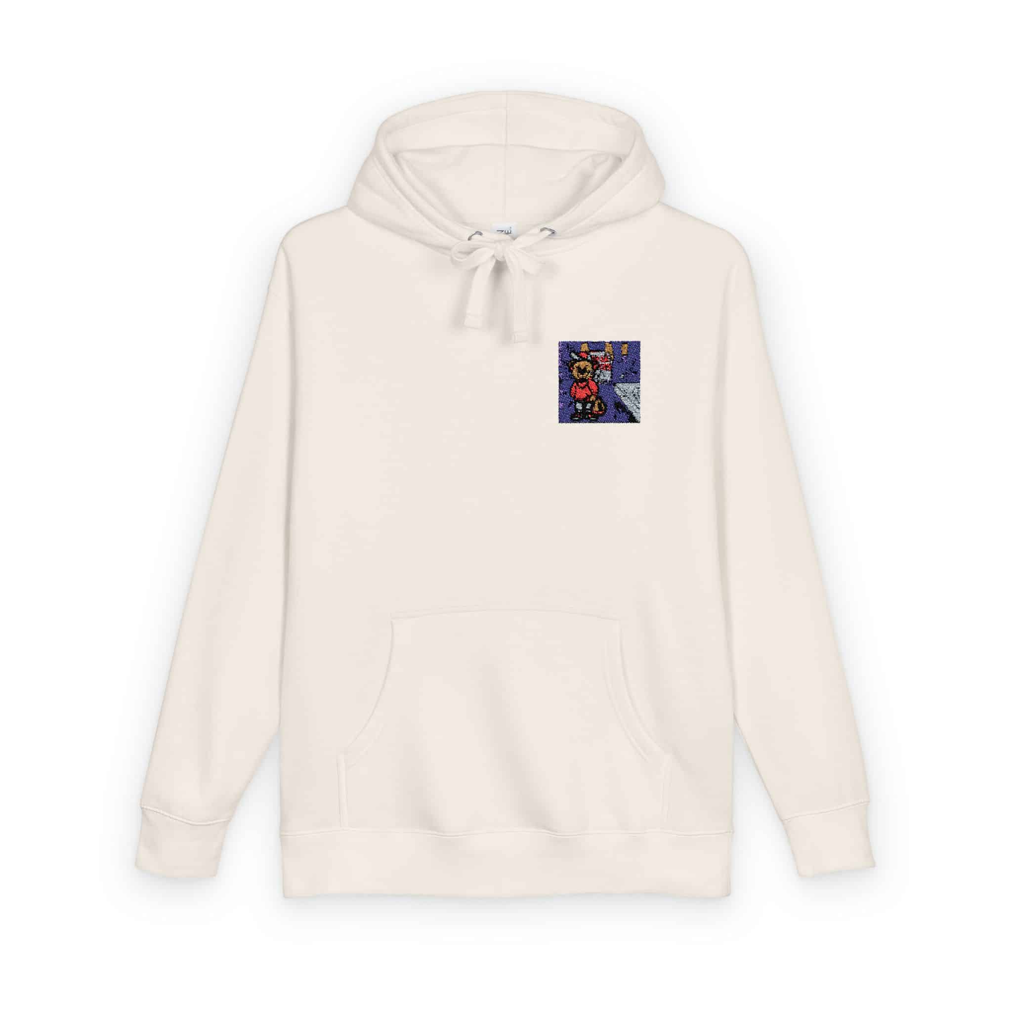 Bear Gangster Member Steals Money Unisex Fleece Hoodie - Image 6