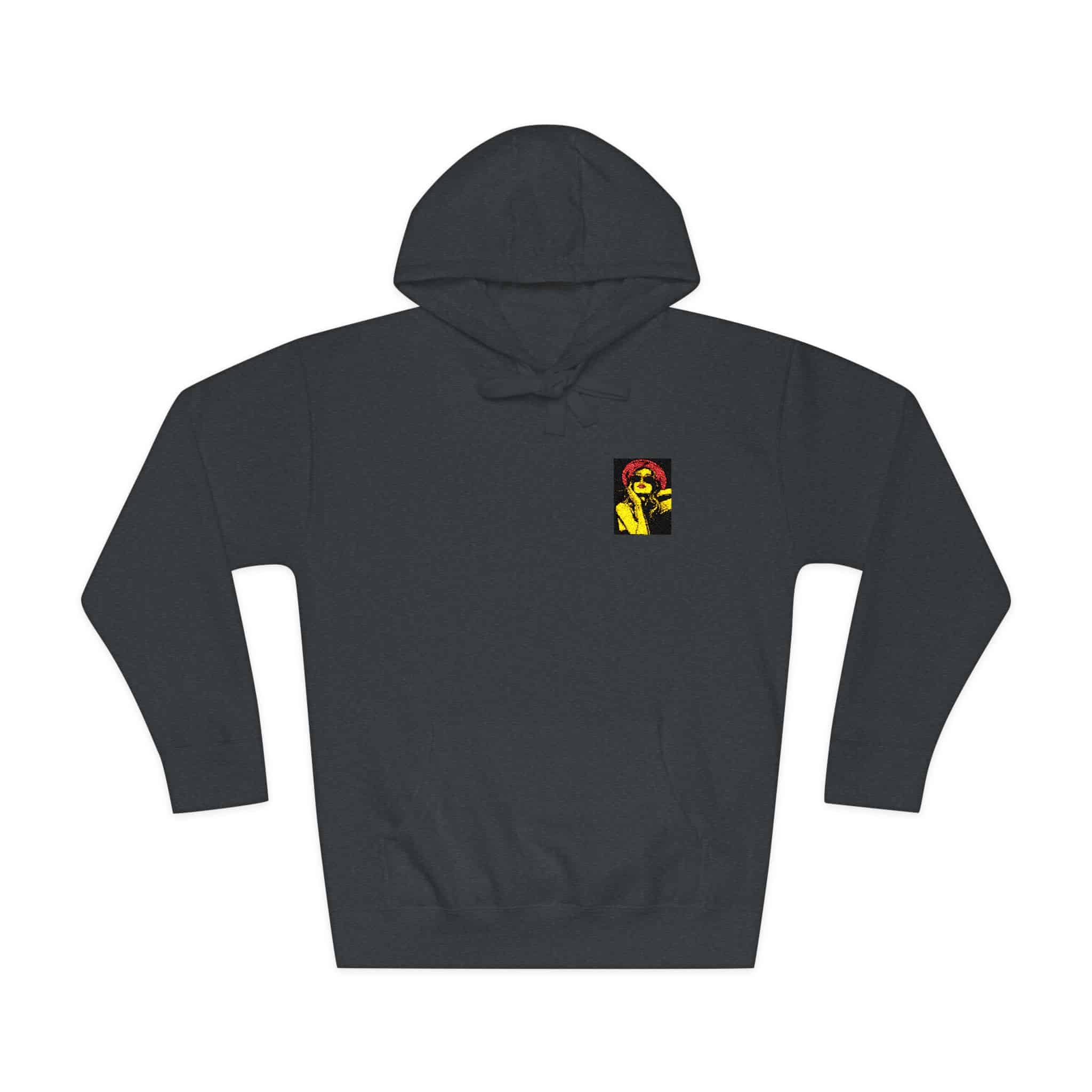 Woman With Sunglasses Unisex Fleece Hoodie - Image 25