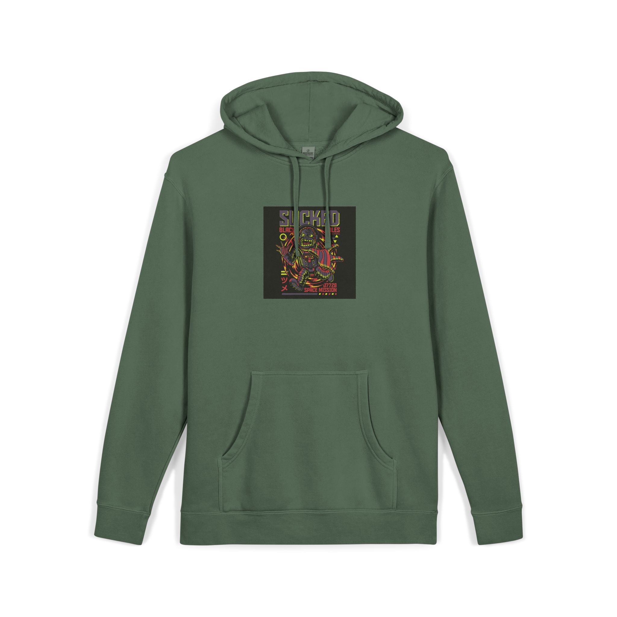 Sucked Black Holes Unisex Pigment Dyed Hoodie Embroidery - Image 15