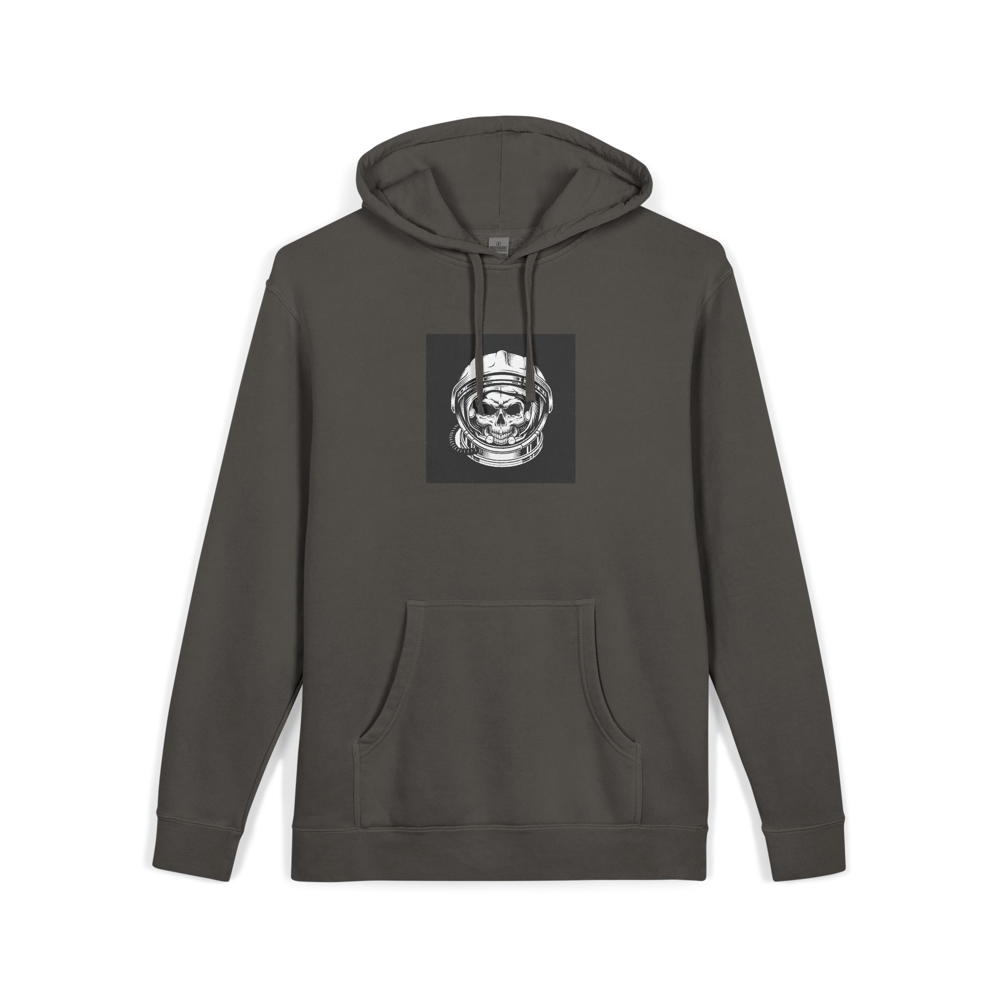 Vintage Astronaut Skull In Space Helmet Unisex Pigment Dyed Hoodie Embroidery - Image 27
