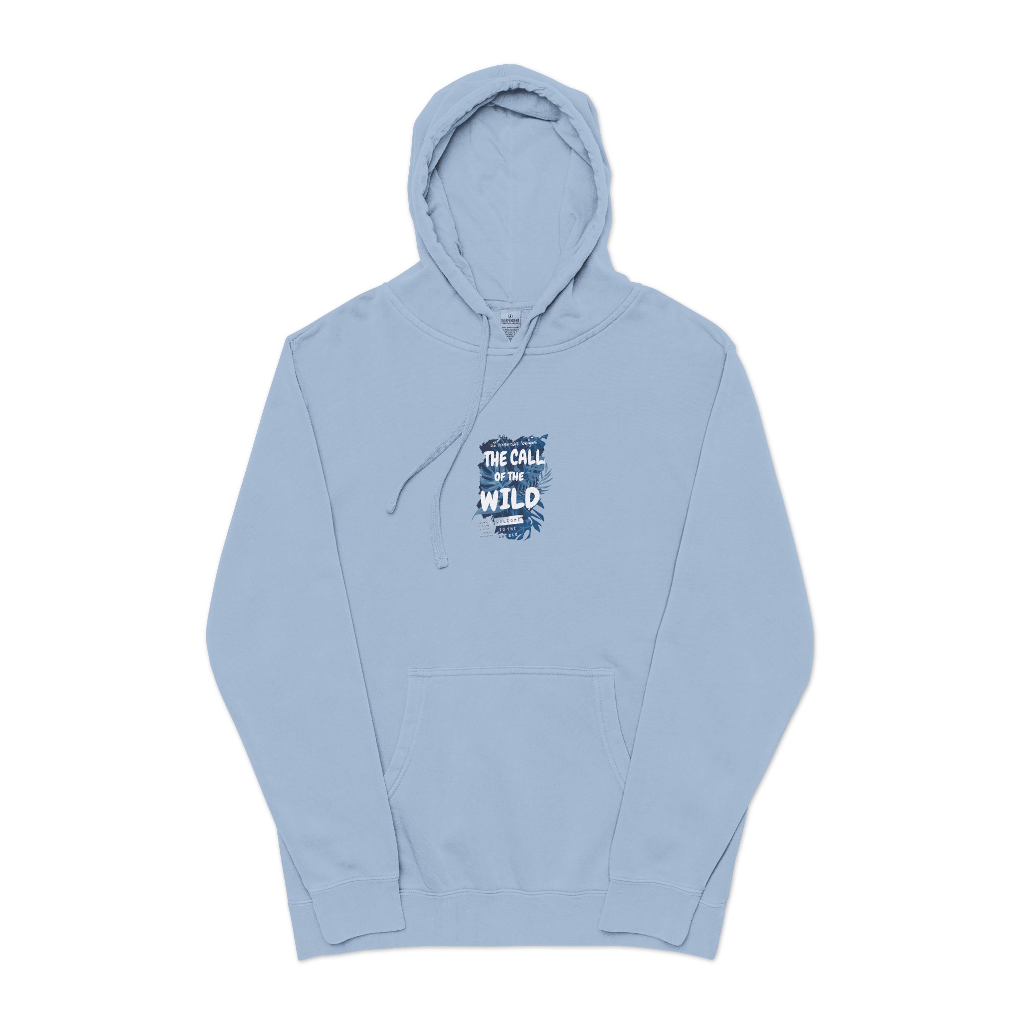 The Call of the Wild Unisex Pigment Dyed Hoodie Embroidery - Image 17