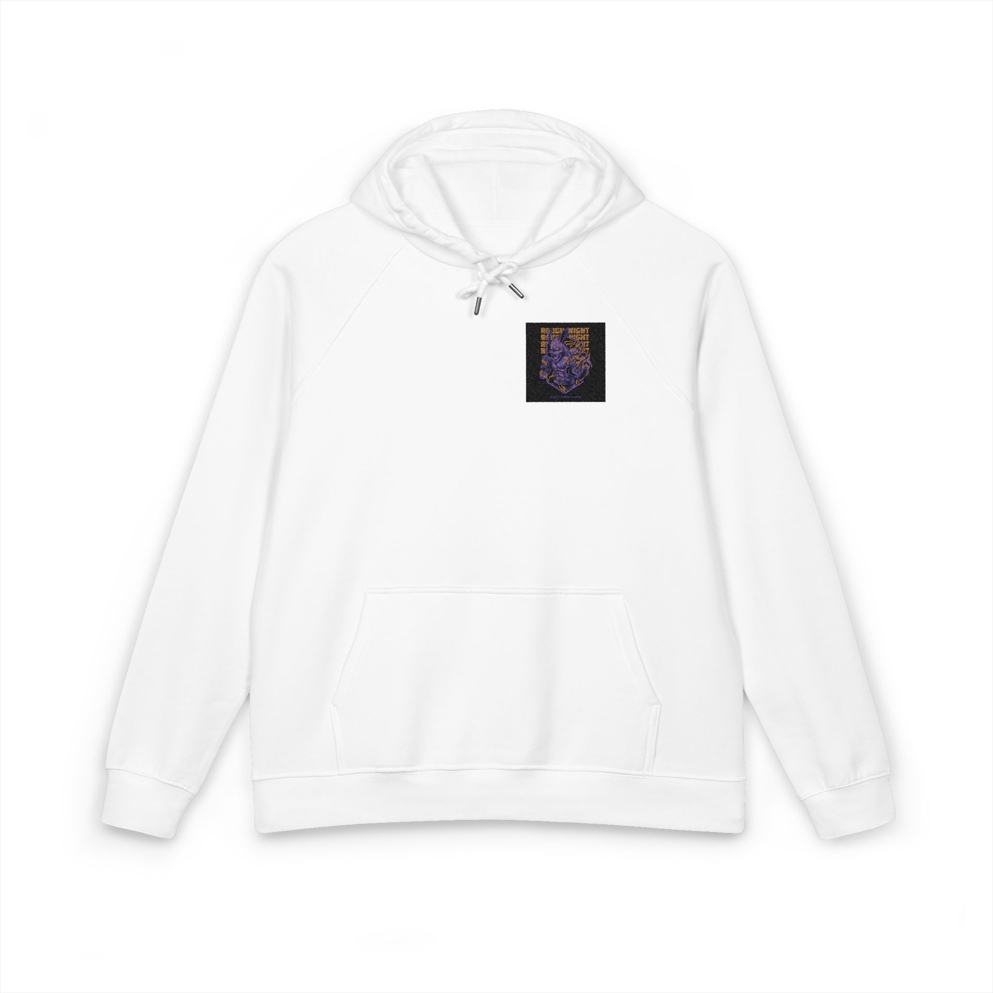Rough Night Unisex Eco Raglan Hoodie Embroidery