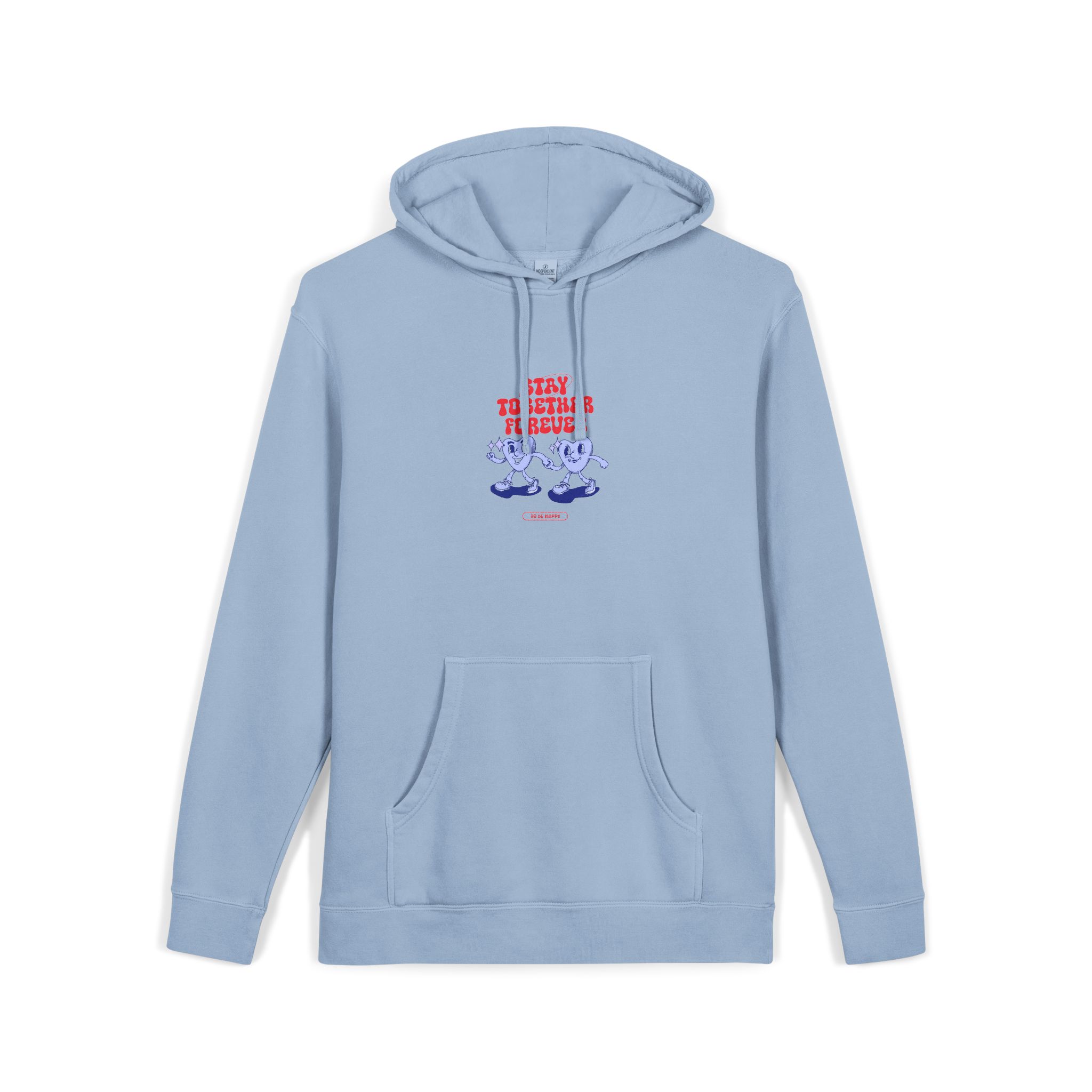 Stay Together Forever Unisex Pigment Dyed Hoodie Embroidery - Image 19