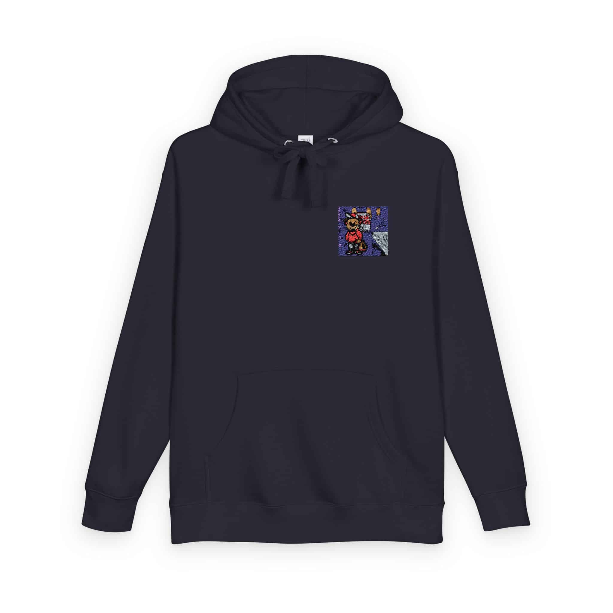 Bear Gangster Member Steals Money Unisex Fleece Hoodie - Image 22