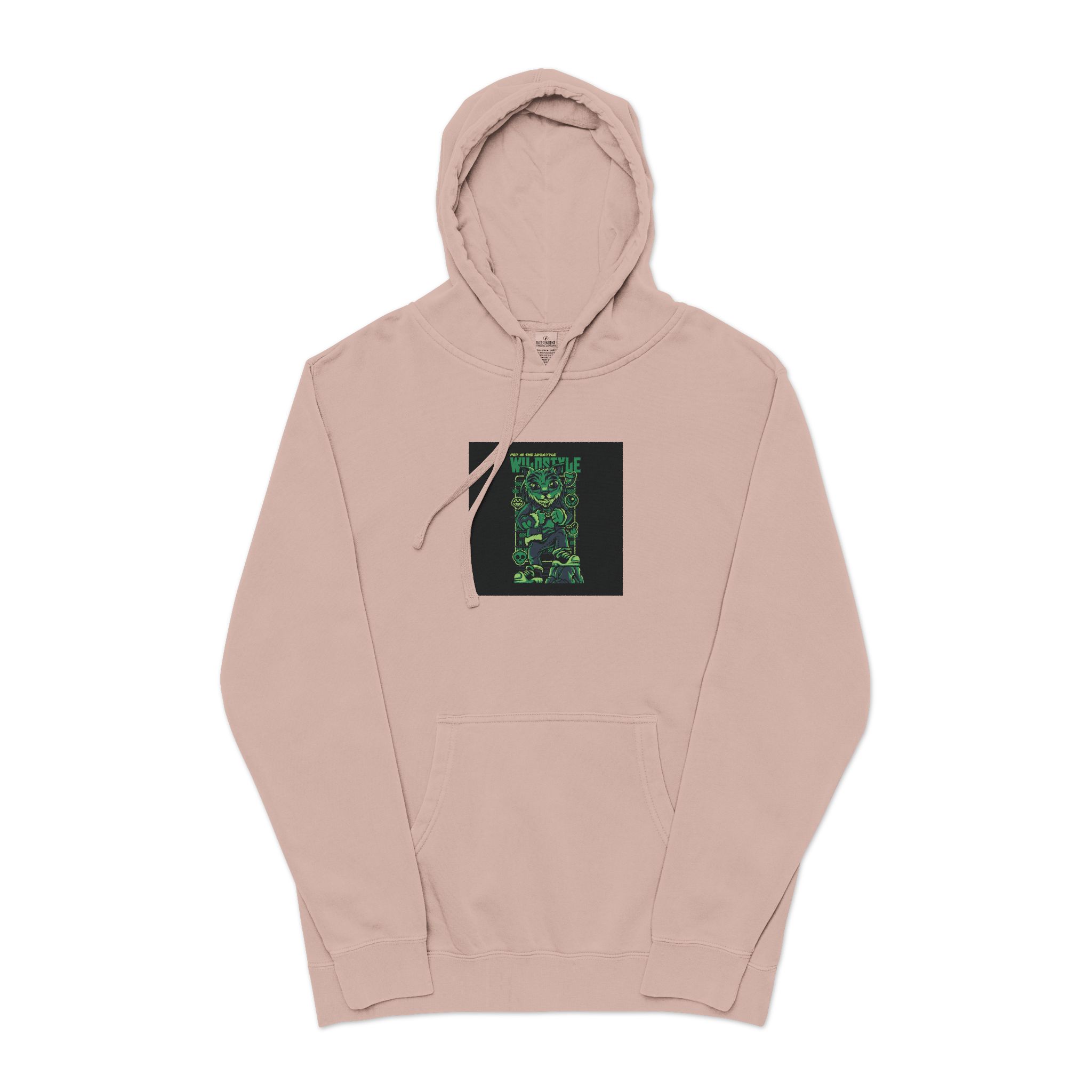 Wildstyle Unisex Pigment Dyed Hoodie Embroidery